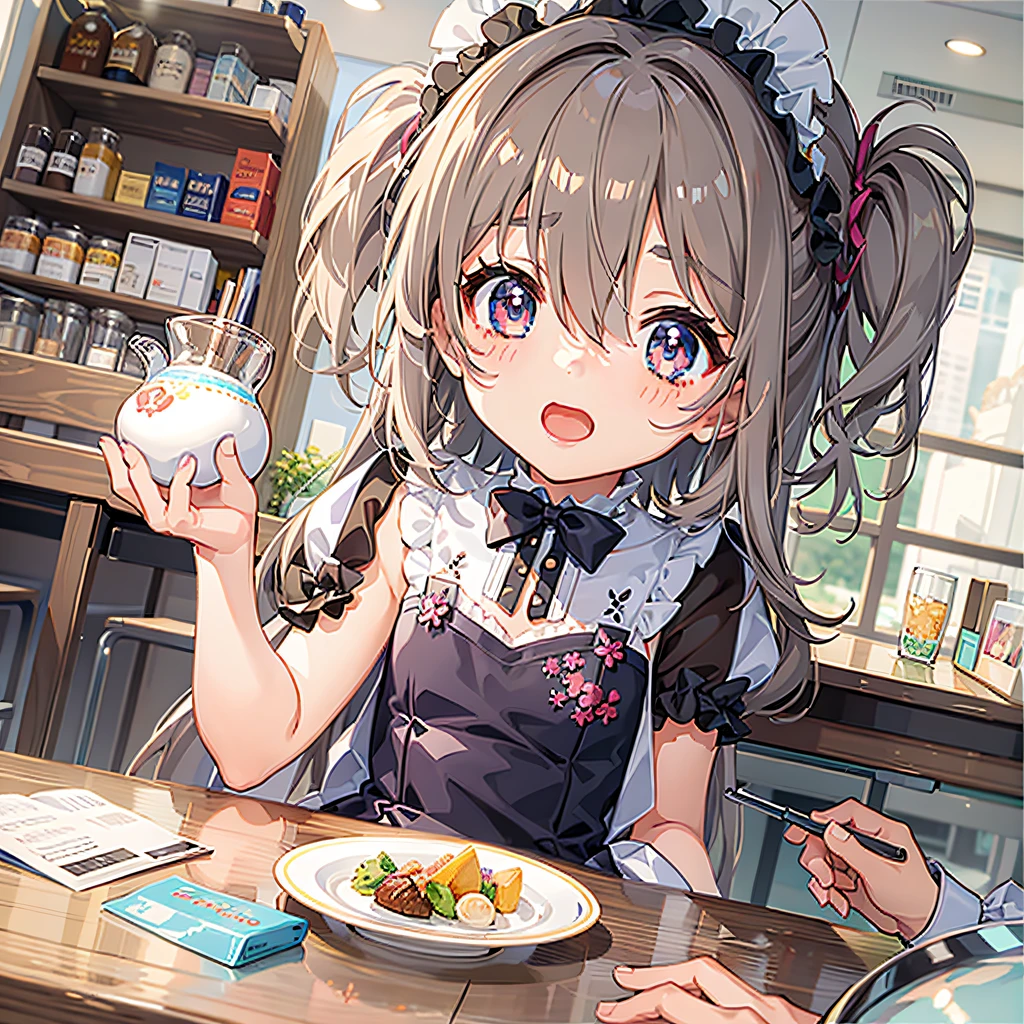 Cute  s　top-quality　​masterpiece　Normal five fingers　Lustrous hair maid café clerk