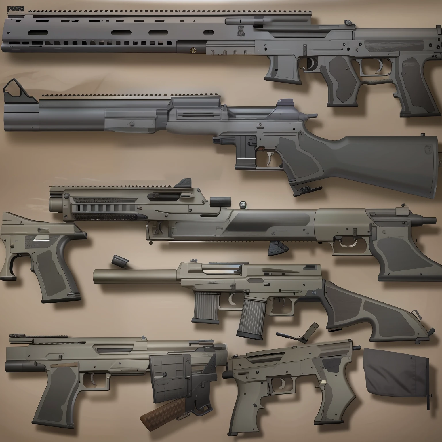 realistic weapons, Firearms photography, military weaponry, weaponry concept designs,