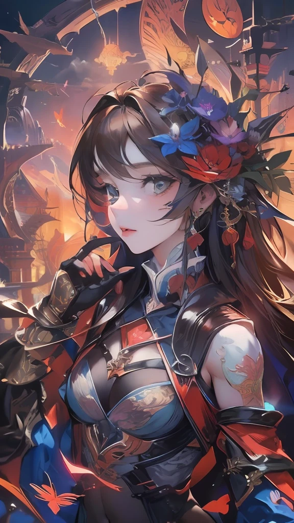 (masterpiece, top quality, best quality, official art, beautiful and aesthetic:1.2), (1girl), extreme detailed,(fractal art:1.3),colorful,highest detailed