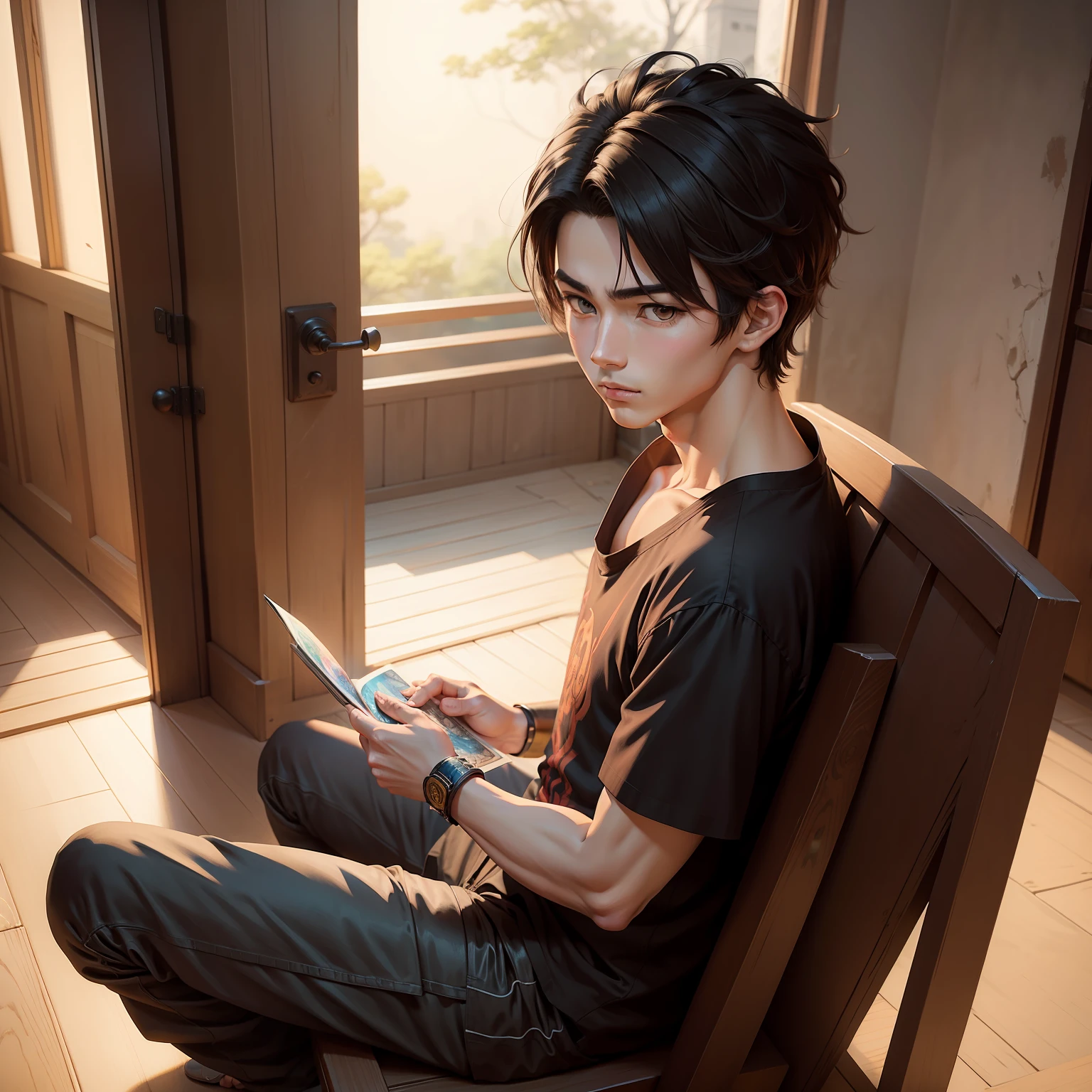 Boy ancient style anime style