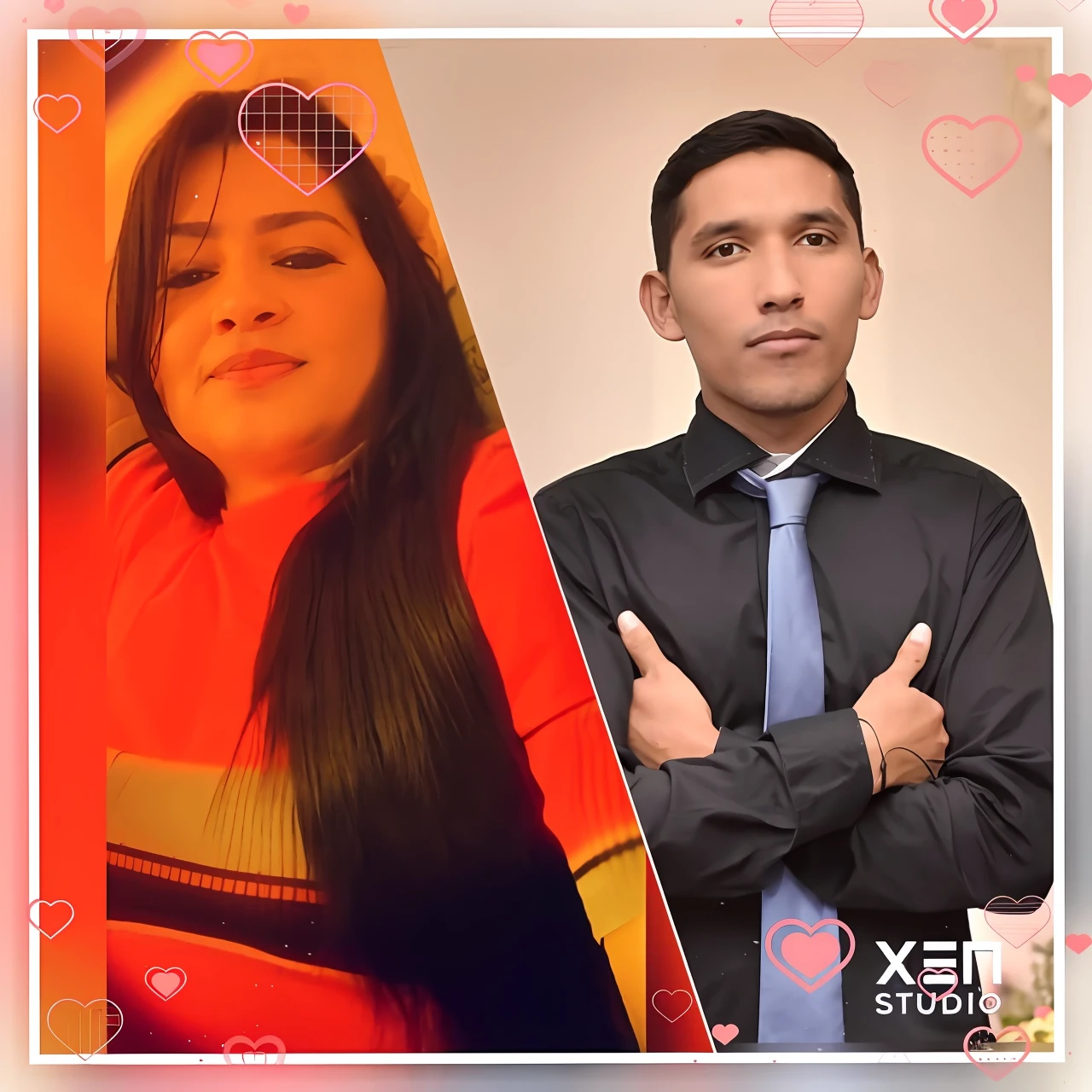 there are two pictures of a man and a woman with long hair, 1614572159, jose miguel roman frances, victor maristane, 2995599206, eloy morales, 3389861569, zigor samaniego