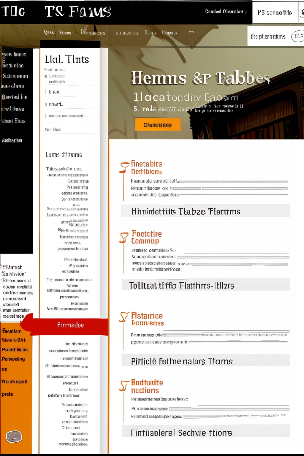 Complex html tables and forms