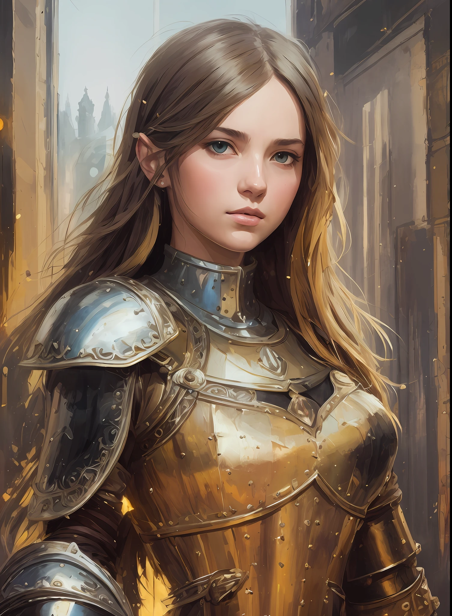 modelshoot style, (extremely detailed CG unity 8k wallpaper), full shot body photo of the most beautiful artwork in the world, medieval armor, professional majestic oil painting by Ed Blinkey, Atey Ghailan, Studio Ghibli, by Jeremy Mann, Greg Manchess, Antonio Moro, trending on ArtStation, trending on CGSociety, Intricate, High Detail, Sharp focus, dramatic, photorealistic painting art by midjourney and greg rutkowski