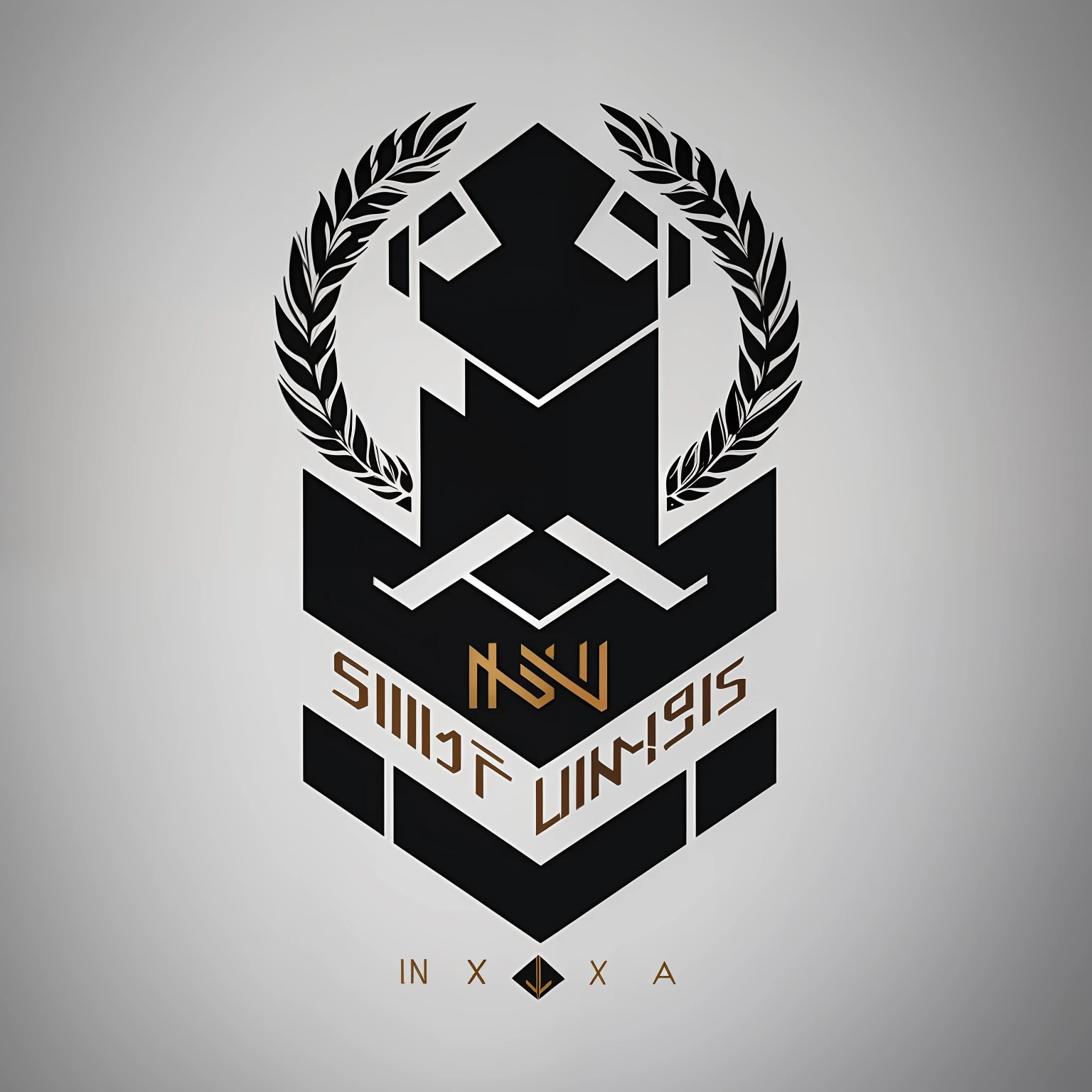 Minimalist logo brand for a team named " siblings dynasty" usind typography