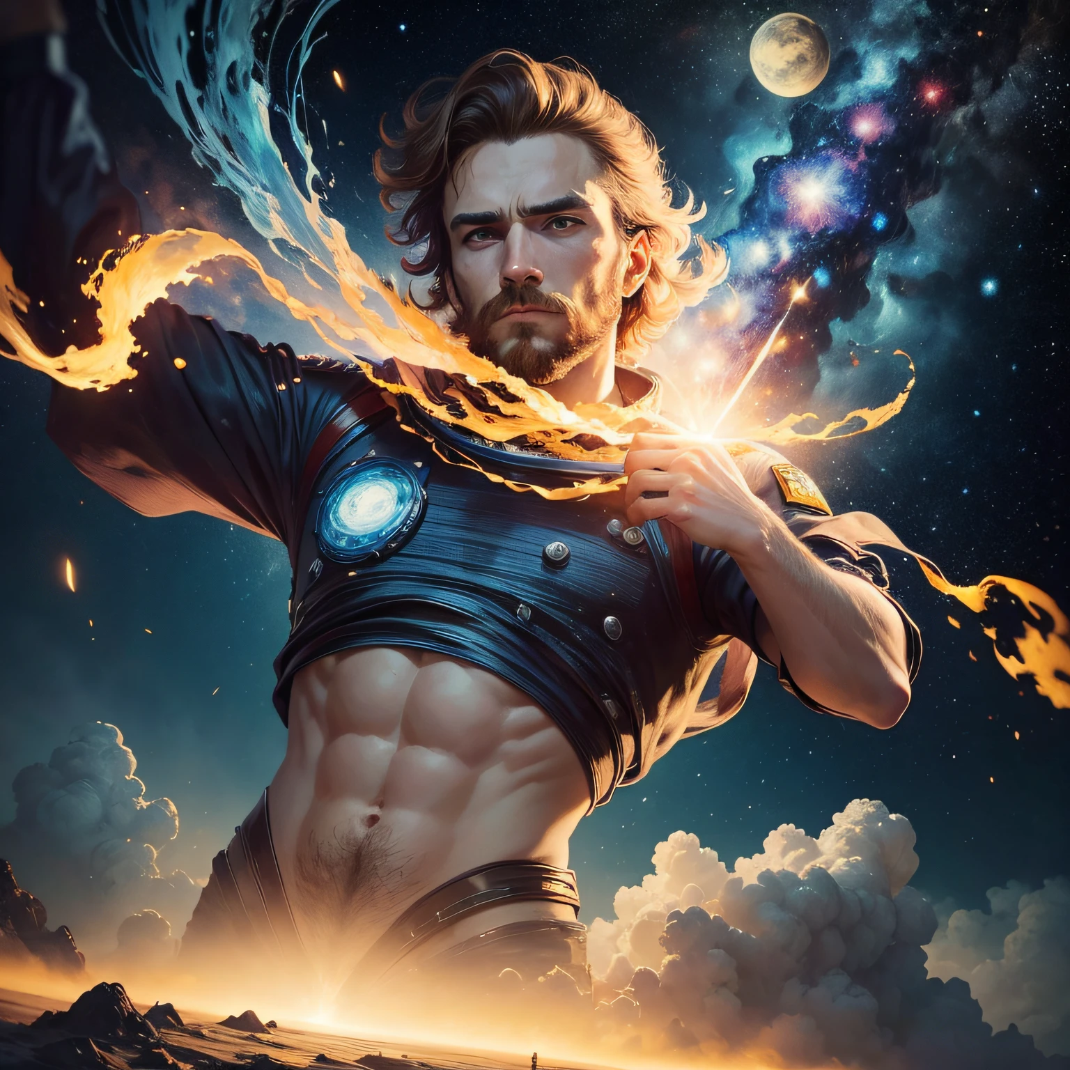 astronauta, escalando o asteroide, A-bomb, explosivo, character rendering, ultra high quality model, ethereal background, beleza abstrata, explosive volumetric, oil-painting, em estilo de Oppenheimer, arte digital 4k altamente detalhada, Estilo de arte Van Gogh, Estilo Van Gogh, inspirado em Vincent Lefevre, Vincent Van Gogh Estilo de Arte, estilo de arte monet e da vinchi, inspirado em Cyllian Murphy, Vincent van Gogh!!, na noite estrelada, inspirado em Vincent Di Fate --auto