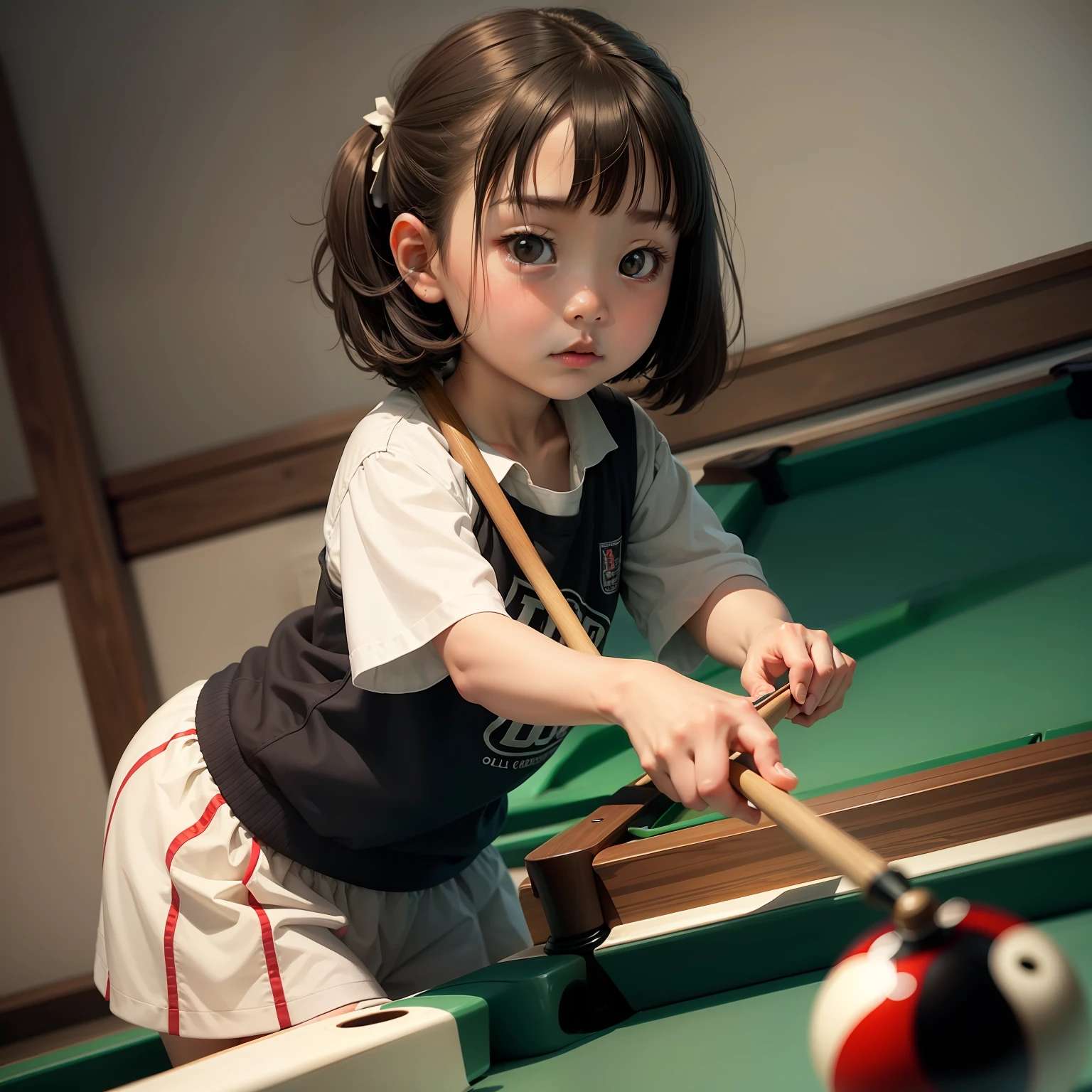 A  sister who plays billiards