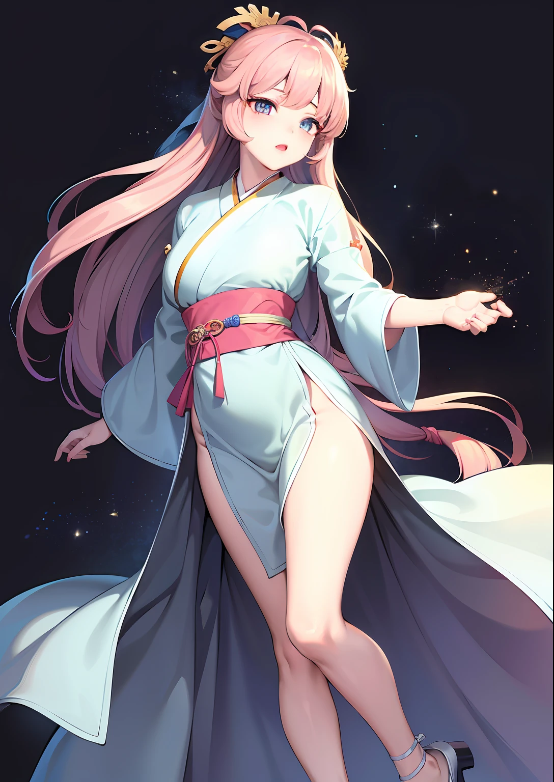best quality,masterpiece,illustration,an extremely detailed and beautiful,extremely detailed,CG,unity,8k wallpaper,Amazing,finely detail,master,best quality,official art,extremely detailed CG unity 8k wallpaper,absurd,unbelievable Ridiculous, huge file size, super detailed, high resolution, very detailed, beautiful detailed girl, very detailed eyes and face, beautiful detailed eyes, light on face, (Hanbok: 1.1), 1girl, full body, full body Photo, ru_qun