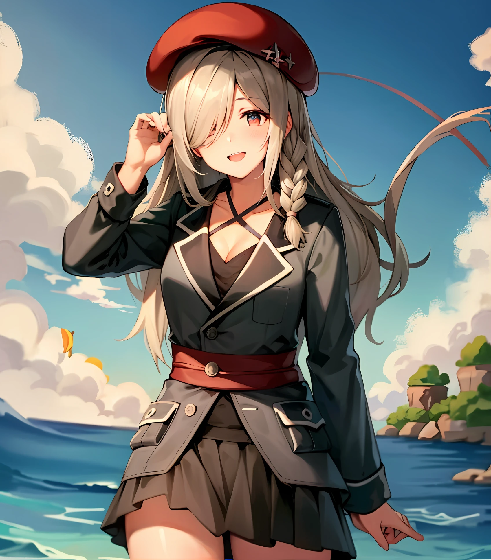Design hat with fishing elements