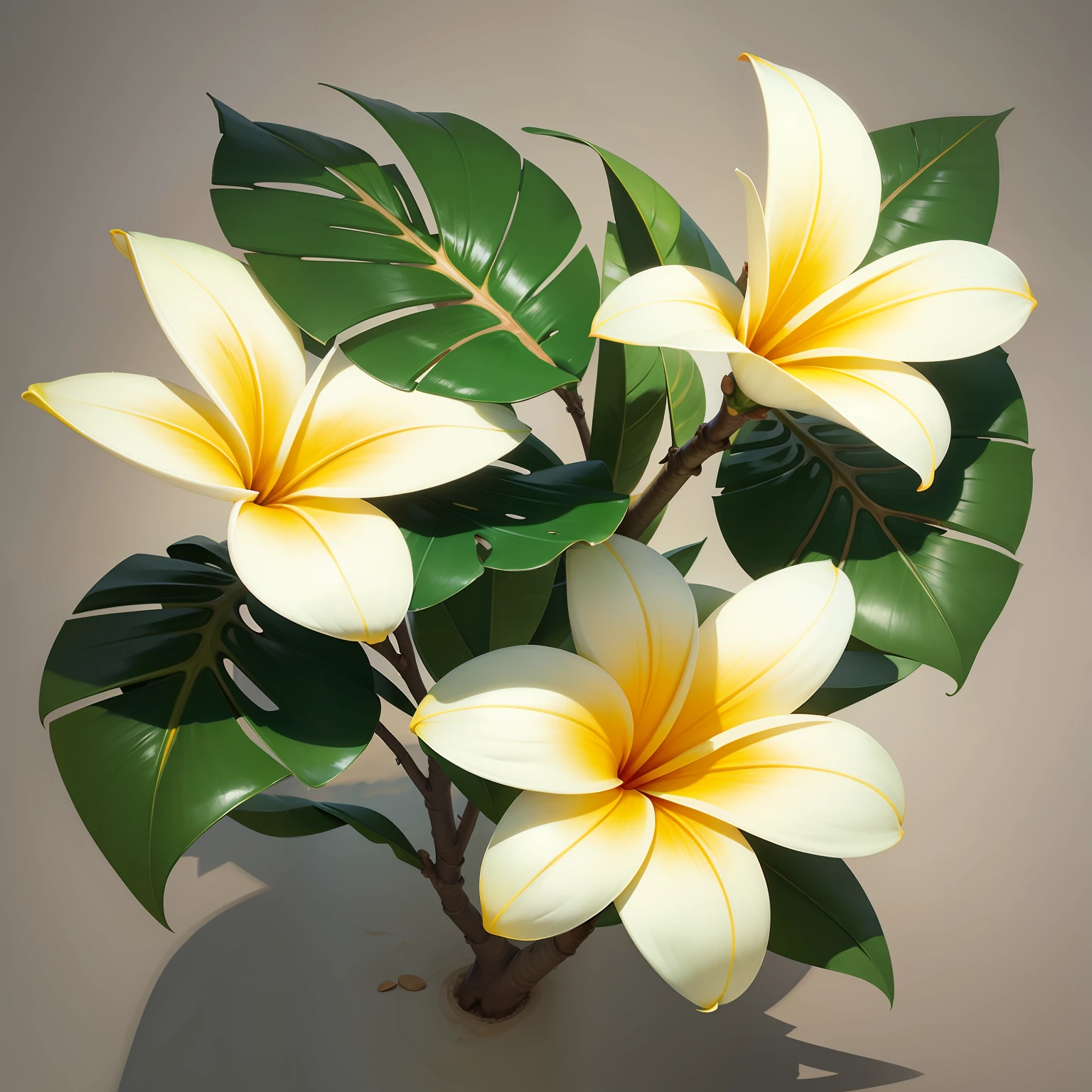 Frangipani,Cartoonish