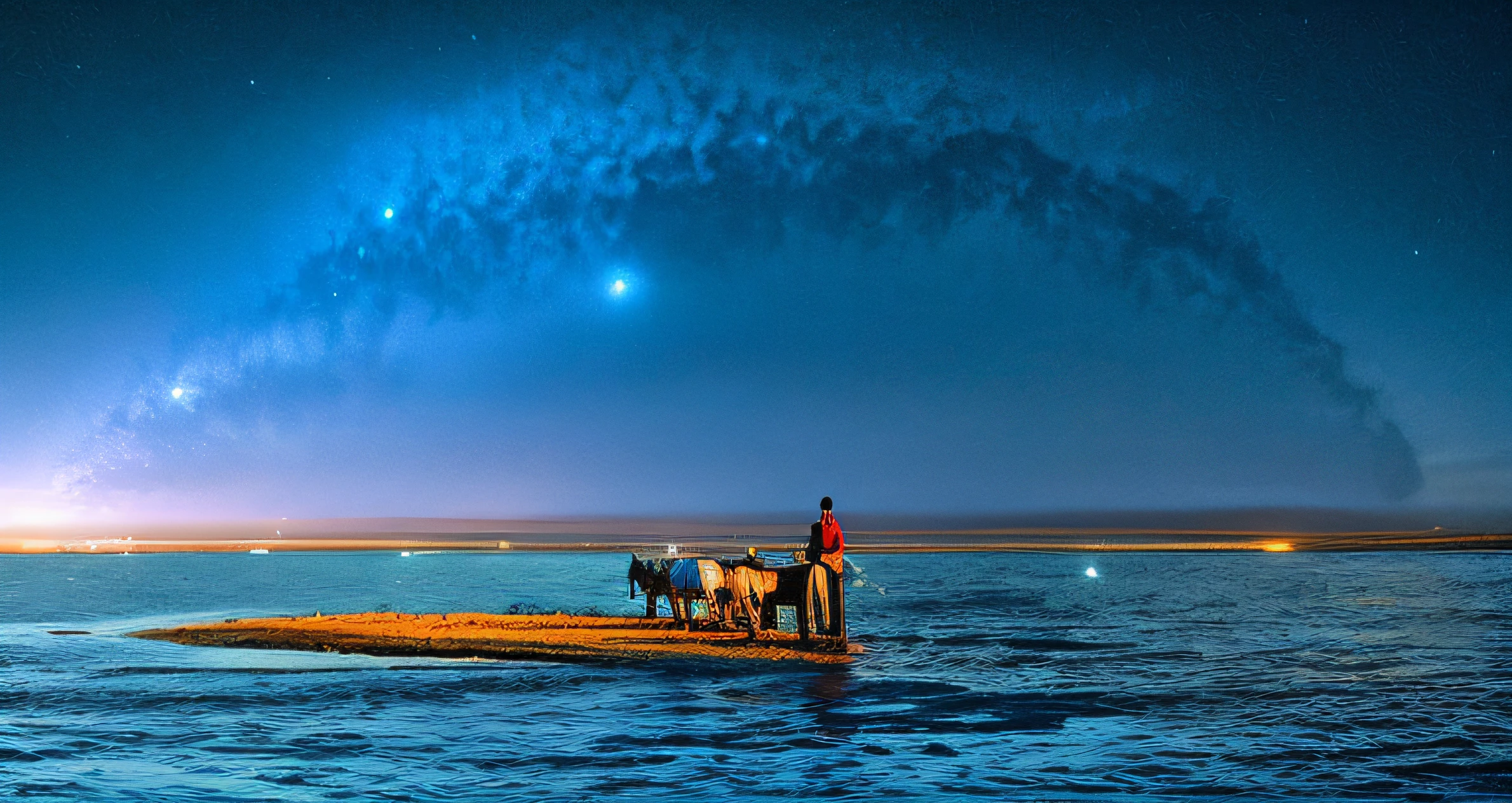 Night sea of clouds