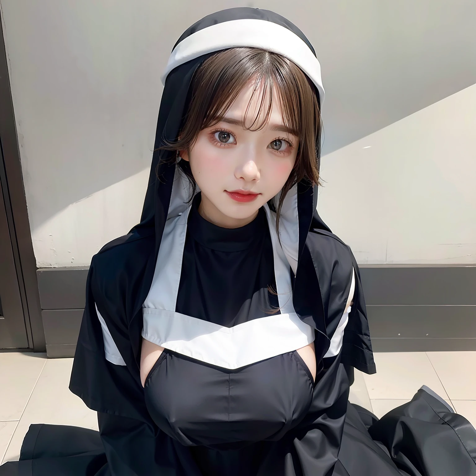Stockings, big breasts, gel coat, nuns