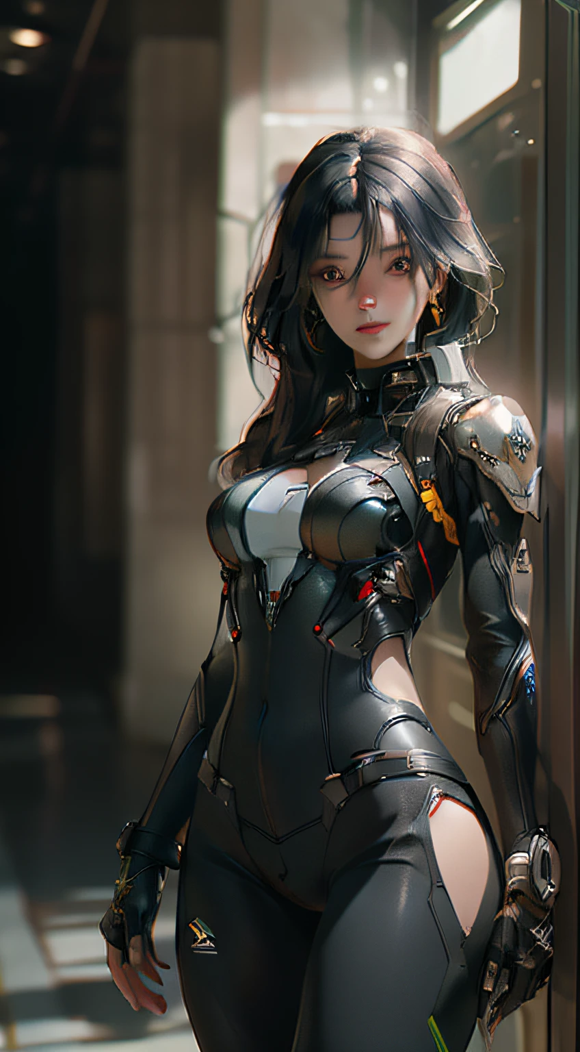 ((Best quality)), ((masterpiece)), (detailed:1.4), 3D, an image of a beautiful cyberpunk female,HDR (High Dynamic Range),Ray Tracing,NVIDIA RTX,Super-Resolution,Unreal 5,Subsurface scattering,PBR Texturing,Post-processing,Anisotropic Filtering,Depth-of-field,Maximum clarity and sharpness,Multi-layered textures,Albedo and Specular maps,Surface shading,Accurate simulation of light-material interaction,Perfect proportions,Octane Render,Two-tone lighting,Wide aperture,Low ISO,White balance,Rule of thirds,8K RAW,