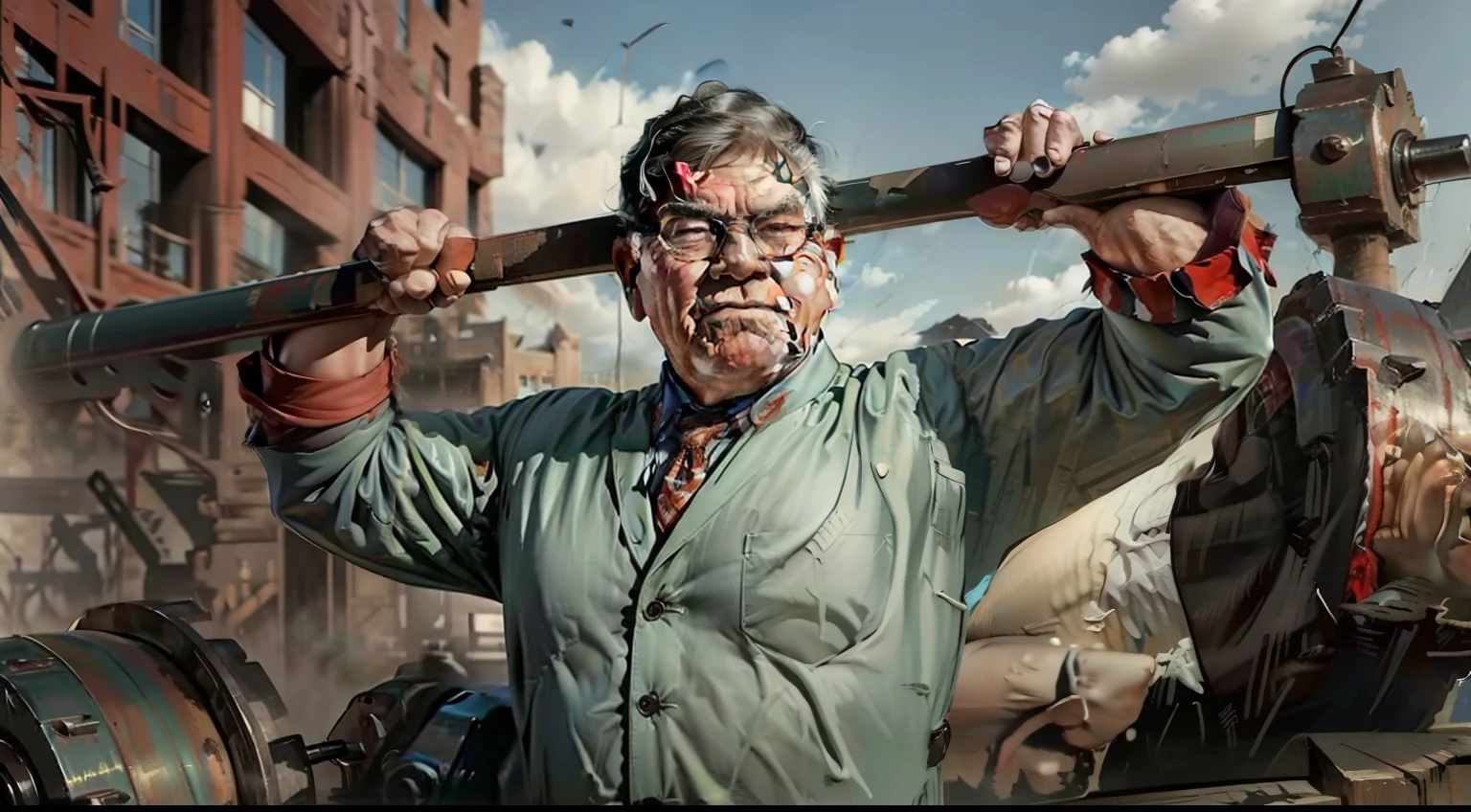 Warren Buffet flexing his muscles