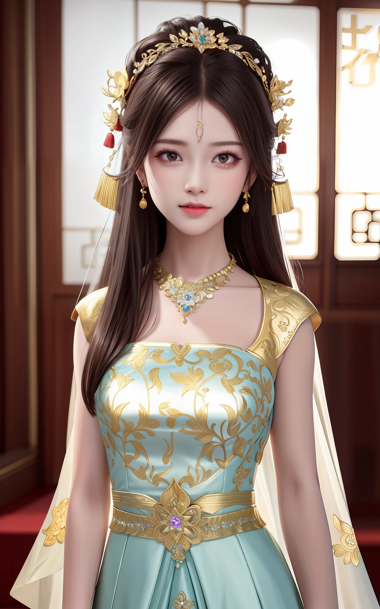 best quality, masterpiece, highres, 1girl,china wedding dress,hair ornament,necklace, jewelry,Beautiful face,upon_body, tyndall effect,photorealistic, dark studio, rim lighting, two tone lighting,(high detailed skin:1.2), 8k uhd, dslr, soft lighting, high quality, volumetric lighting, candid, Photograph, high resolution, 4k, 8k, Bokeh