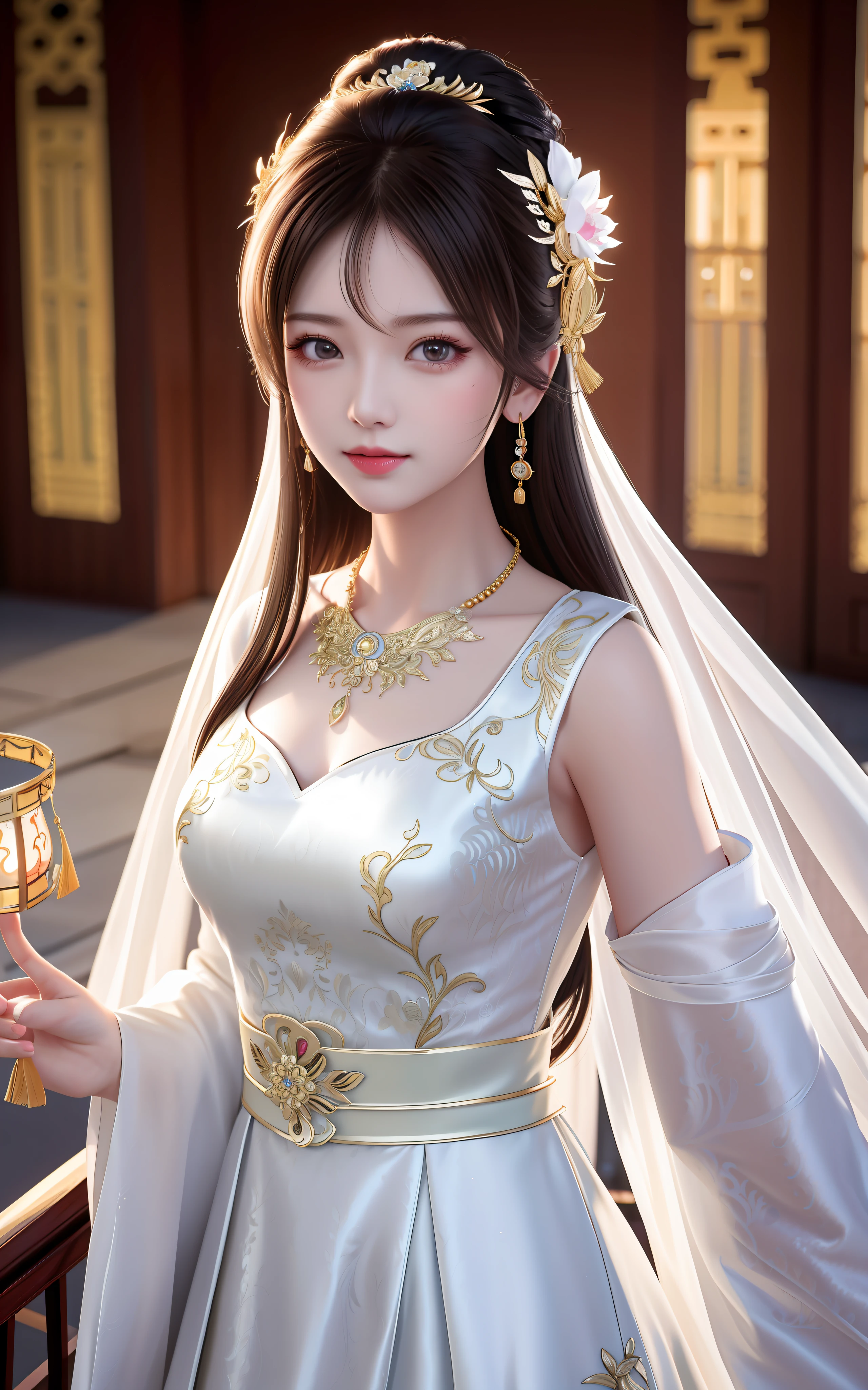 best quality, masterpiece, highres, 1girl,china wedding dress,hair ornament,necklace, jewelry,Beautiful face,upon_body, tyndall effect,photorealistic, dark studio, rim lighting, two tone lighting,(high detailed skin:1.2), 8k uhd, dslr, soft lighting, high quality, volumetric lighting, candid, Photograph, high resolution, 4k, 8k, Bokeh