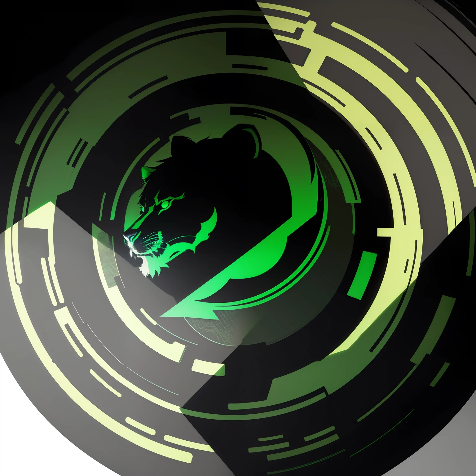 1lion(Round logo: 1.5)(Black & Green: 1.5)(Ultra High Quality,unparalleled masterpiece:1.4)(Realism:1.2),(Realisitc:1.2)(absurdres:1.2)anime style,4k,Extremely perfect pixels,Detailed,A highly detailed,digital art,Flat vector art