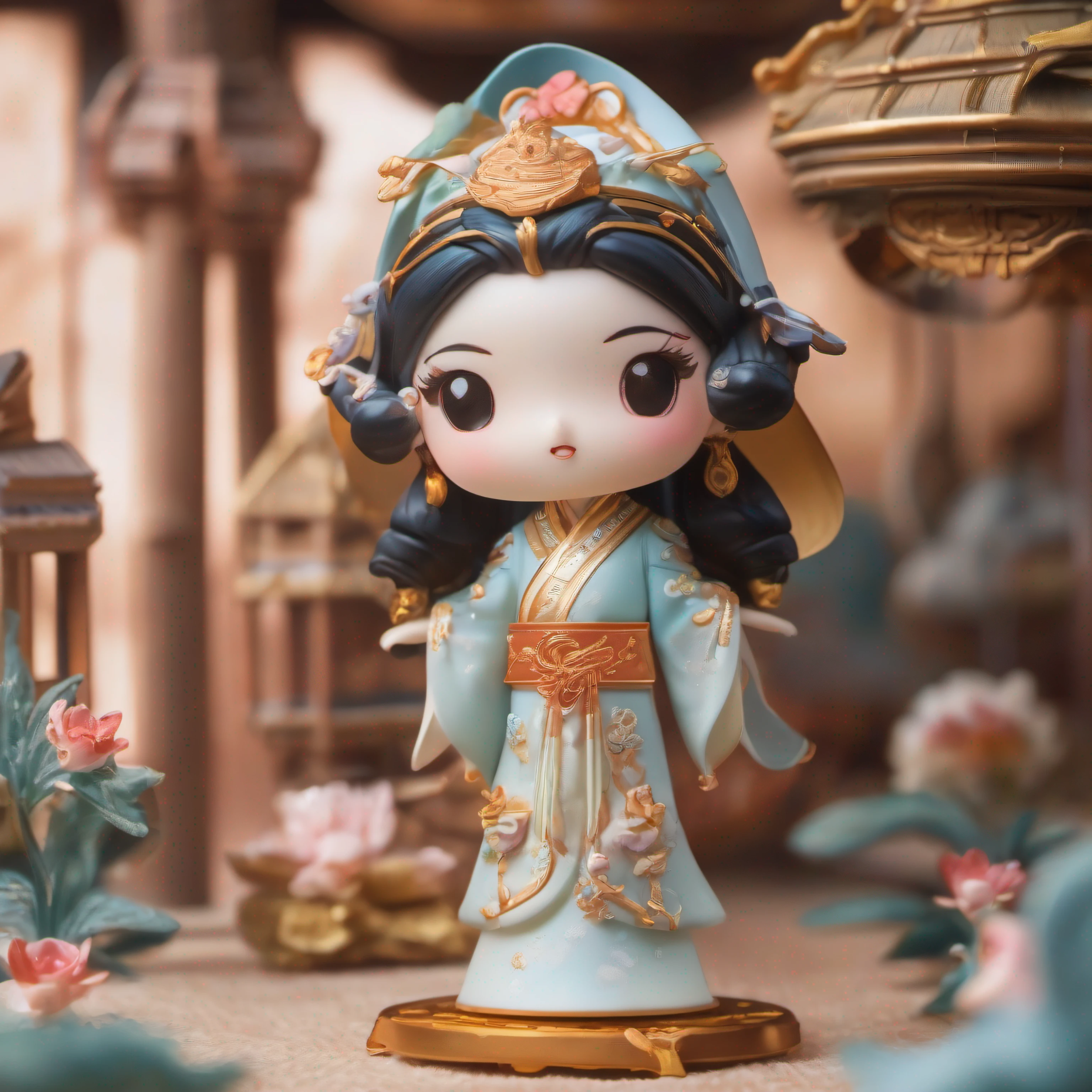 Introducing an exquisite blind box collection, inspired by the mythical journey of Chang'e to the moon. Embark on a mysterious adventure to the Moon Palace, where Chang'e resides. Each blind box presents a different part of the palace, such as the grand hall, the enchanting garden, or the hidden corners where Chang'e is waiting to be discovered.