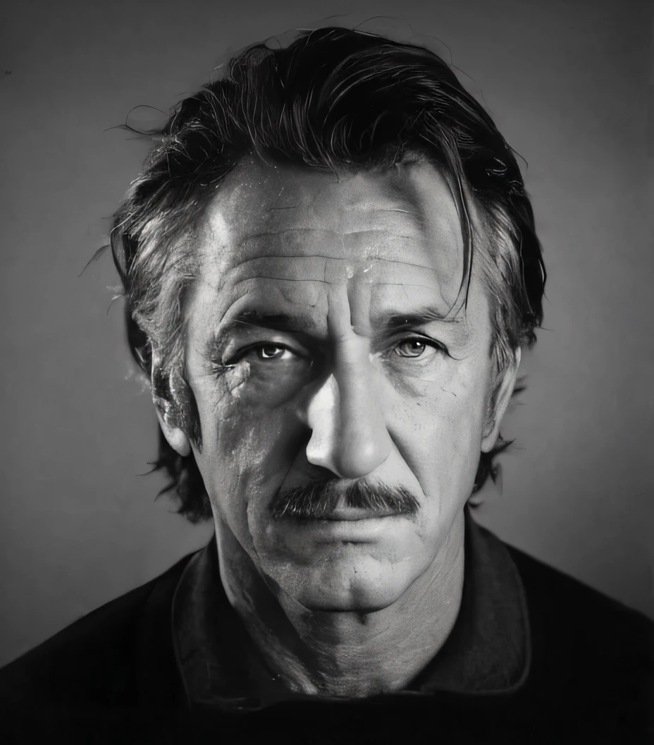 uma foto em preto e branco de um homem com bigode, Fotografia de Albert Watson, Directed by: Martin Schoeller, inspirado em Martin Schoeller, Alberto Watson, Robert de Niro como Coringa Medieval, Directed by: Edwin Georgi, Directed by: Jan Kupecky, Directed by: Henri-Julien Dumont, Quint, Directed by: Bernard van Orley, Davide Sorrenti placeholder image, Barry ri