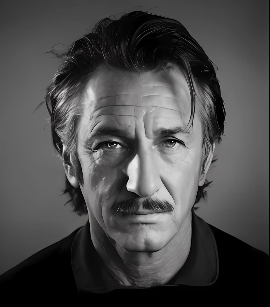uma foto em preto e branco de um homem com bigode, Fotografia de Albert Watson, Directed by: Martin Schoeller, inspirado em Martin Schoeller, Alberto Watson, Robert de Niro como Coringa Medieval, Directed by: Edwin Georgi, Directed by: Jan Kupecky, Directed by: Henri-Julien Dumont, Quint, Directed by: Bernard van Orley, Davide Sorrenti placeholder image, Barry ri
