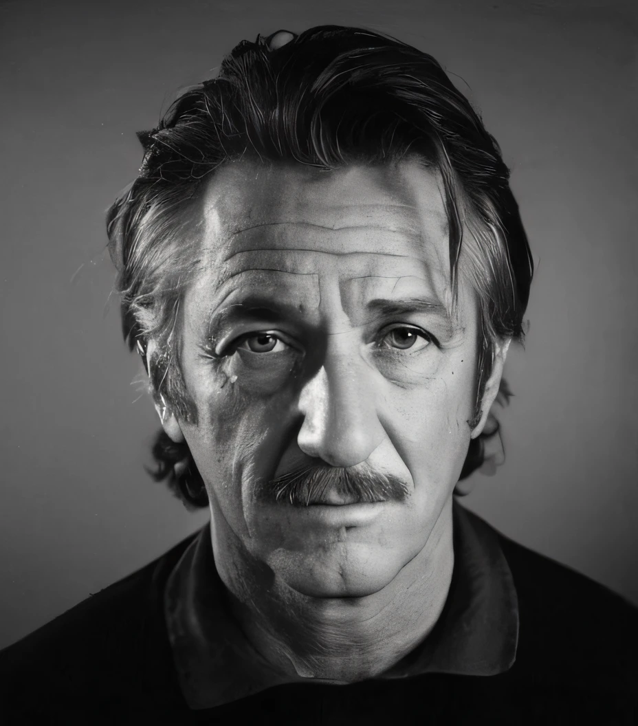 uma foto em preto e branco de um homem com bigode, Fotografia de Albert Watson, Directed by: Martin Schoeller, inspirado em Martin Schoeller, Alberto Watson, Robert de Niro como Coringa Medieval, Directed by: Edwin Georgi, Directed by: Jan Kupecky, Directed by: Henri-Julien Dumont, Quint, Directed by: Bernard van Orley, Davide Sorrenti placeholder image, Barry ri