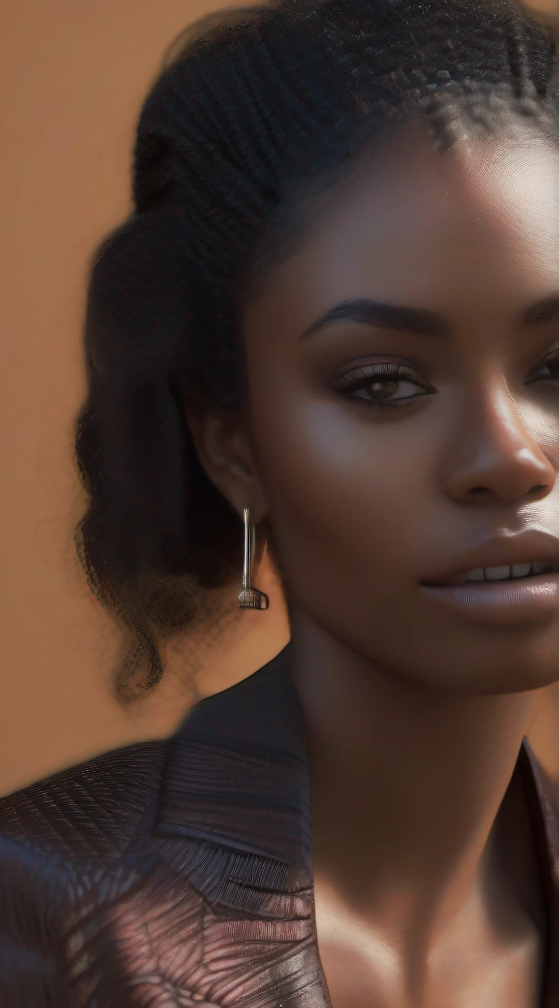 a black woman photorealistic, photography, masterpiece, realistic, realism, photorealism, high contrast, photorealistic Artstation 8k HD digital art trend of high definition and detailed realistic skin texture, ultra detail, realistic skin texture, armature, best quality, ultra high definition, (photorealistic:1.4),, high resolution, detail, raw photo, Re sharp, by Lee Jefferies Nikon D850 Film Stock Photo 4 Kodak Portra 400 Camera F1.6 Lens Rich Color Ultra Real Realistic Realistic Textures Dramatic Lighting Unreal Engine Trending at Art Station Cinestill 800,