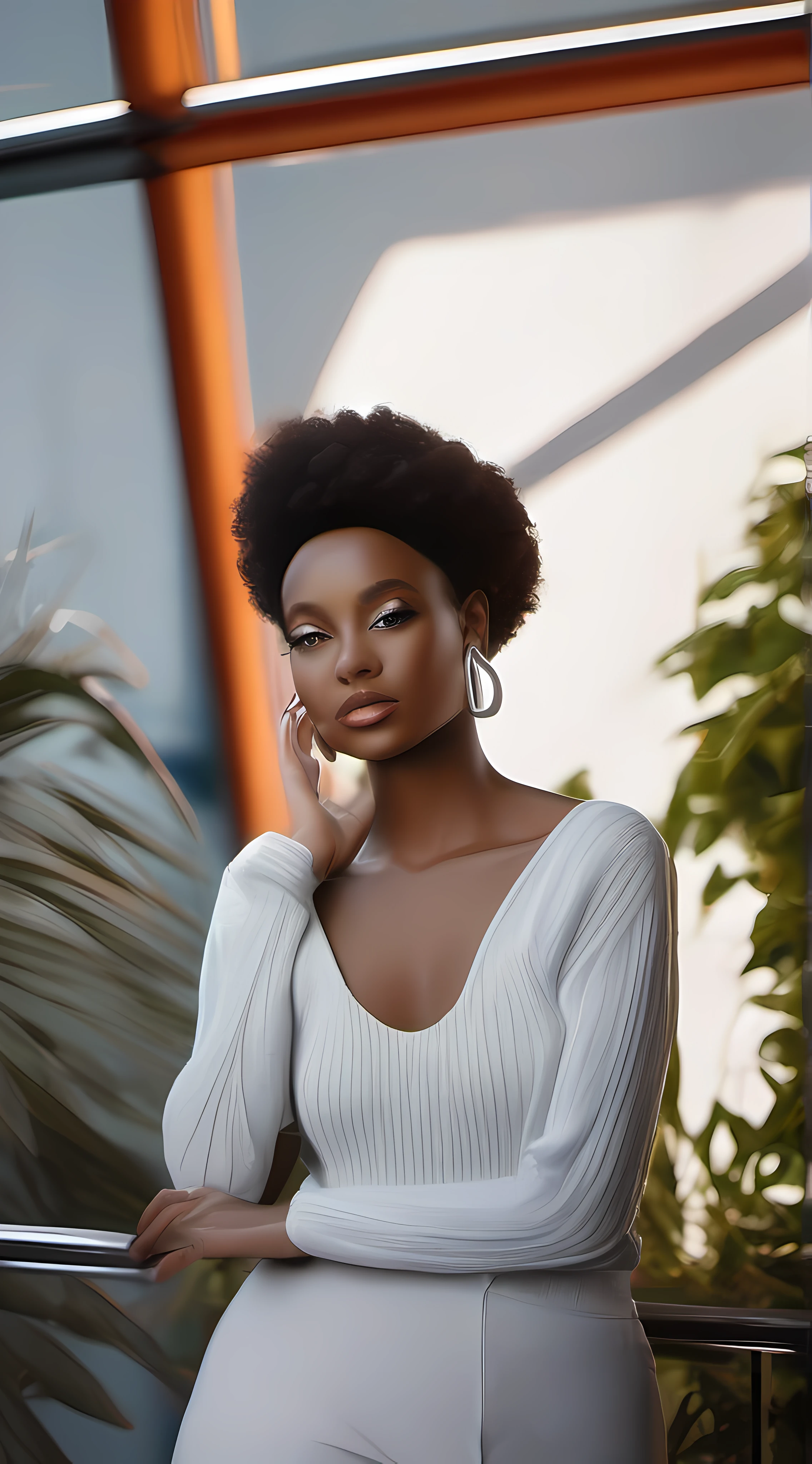 a black woman photorealistic, photography, masterpiece, realistic, realism, photorealism, high contrast, photorealistic Artstation 8k HD digital art trend of high definition and detailed realistic skin texture, ultra detail, realistic skin texture, armature, best quality, ultra high definition, (photorealistic:1.4),, high resolution, detail, raw photo, Re sharp, by Lee Jefferies Nikon D850 Film Stock Photo 4 Kodak Portra 400 Camera F1.6 Lens Rich Color Ultra Real Realistic Realistic Textures Dramatic Lighting Unreal Engine Trending at Art Station Cinestill 800,