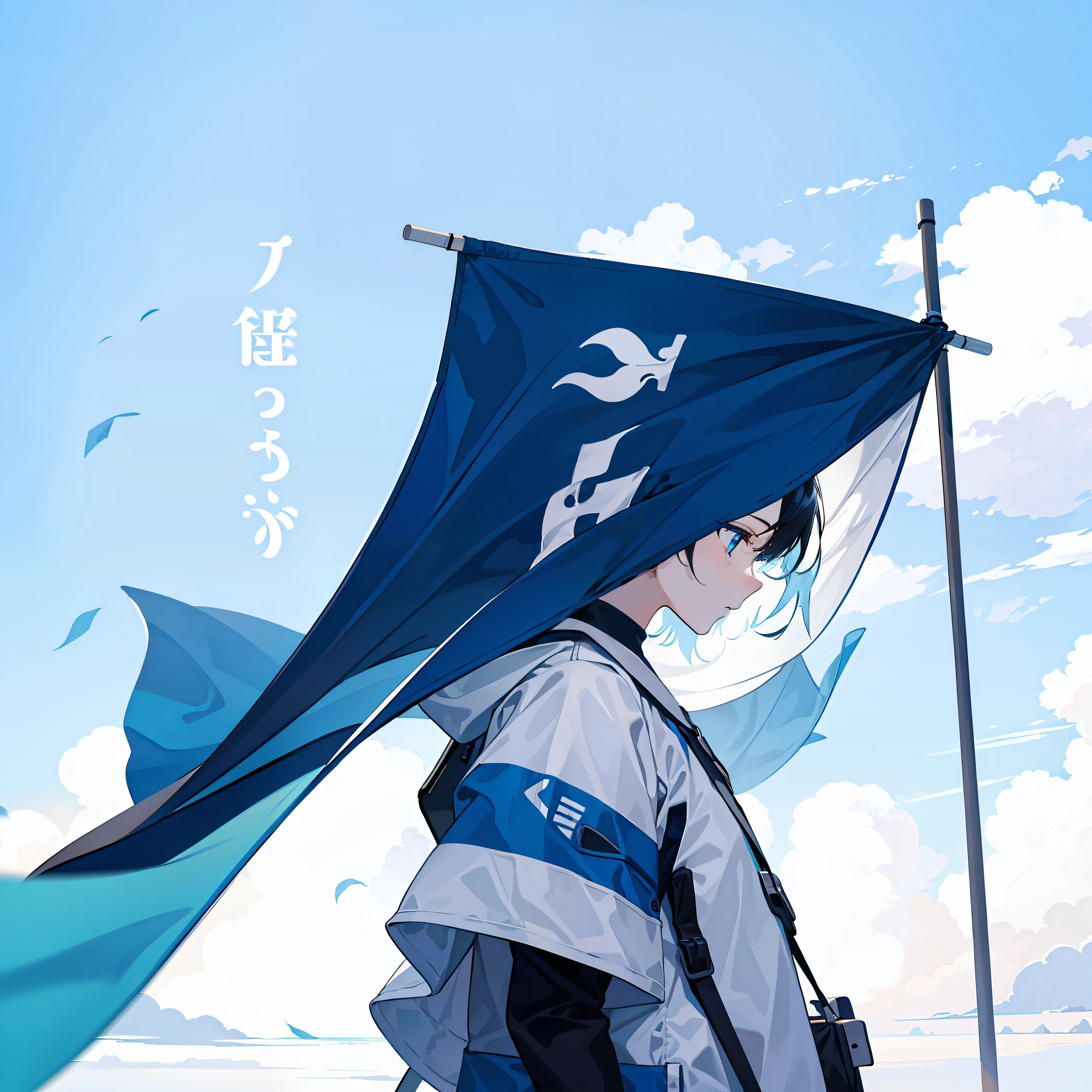 minimalist wind,Text style,Icon flag