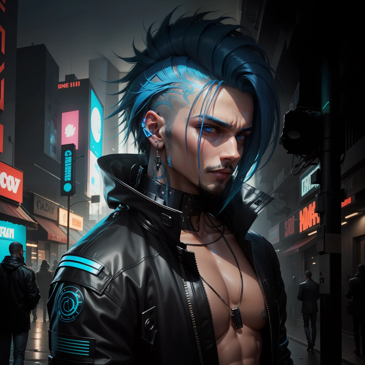 Https://eu.Imgur.com/LxmeubN7.jpg cyberpunk cabelo masculeuno preto e azul