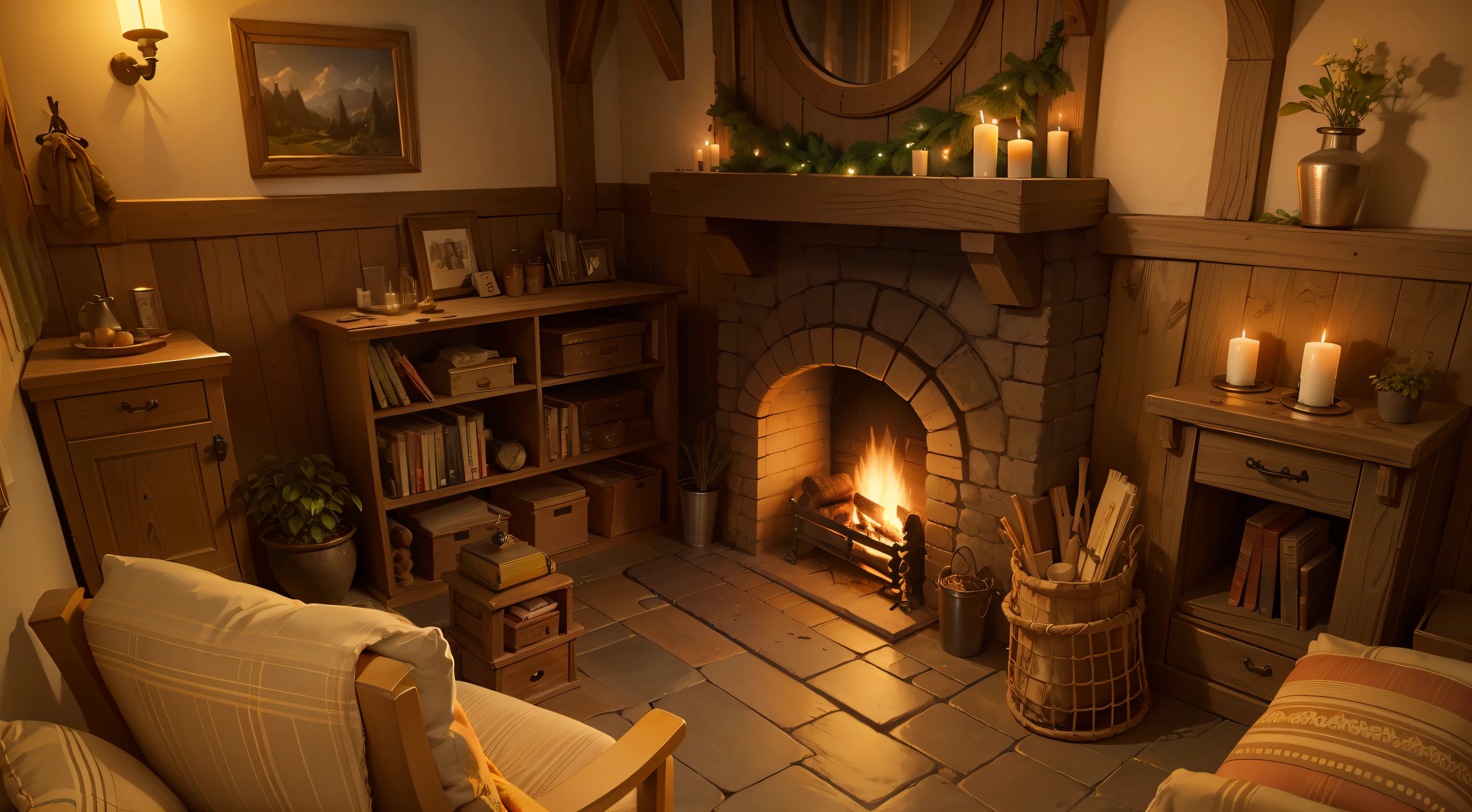 hobbit fireplace