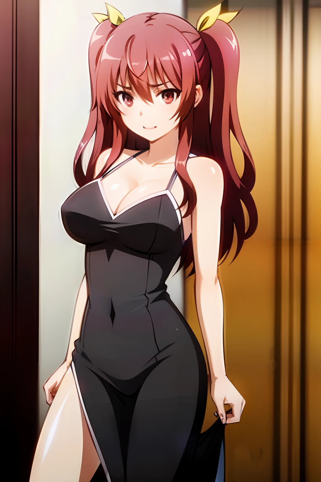Asuka shy dress with a delicate face