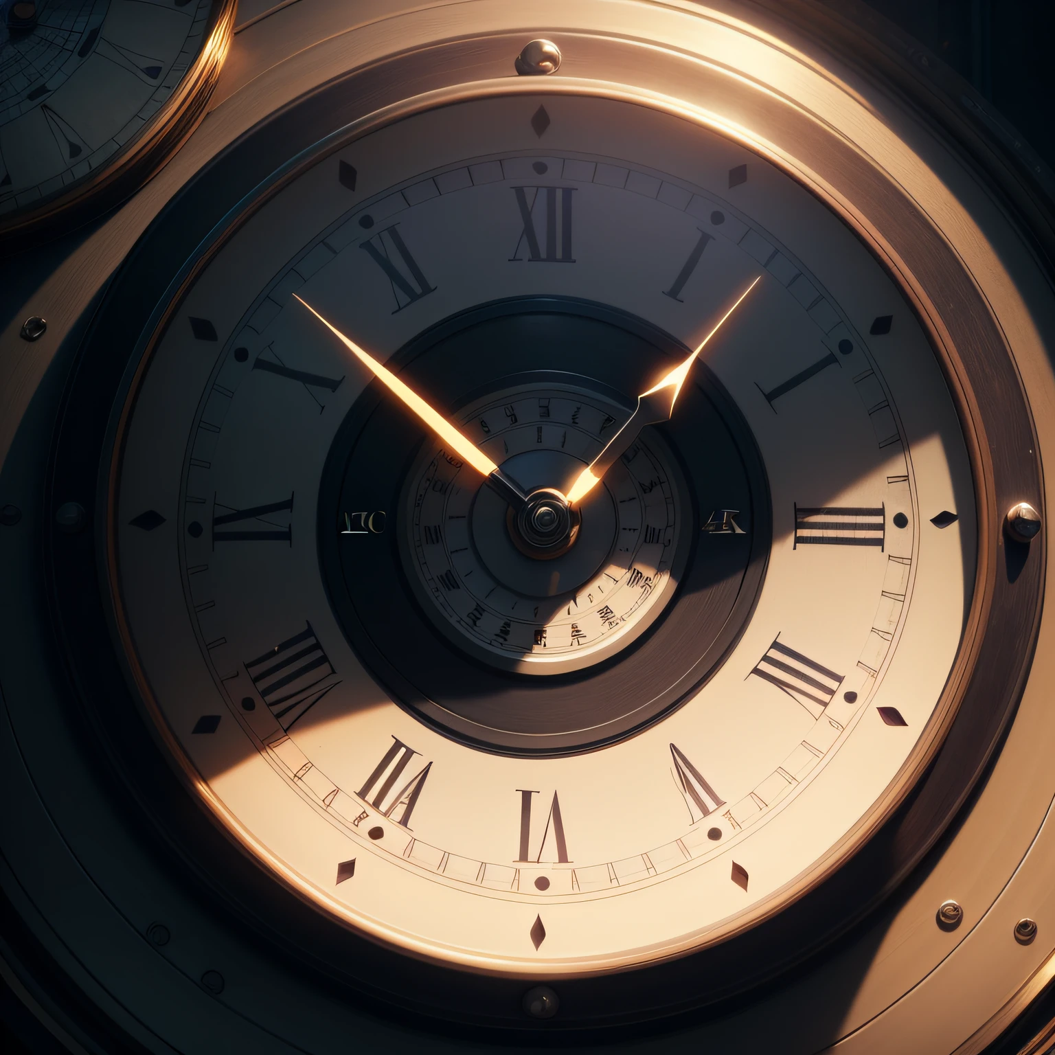 clocks ticking, clock, ultrarealistic, cinematographic, 4k