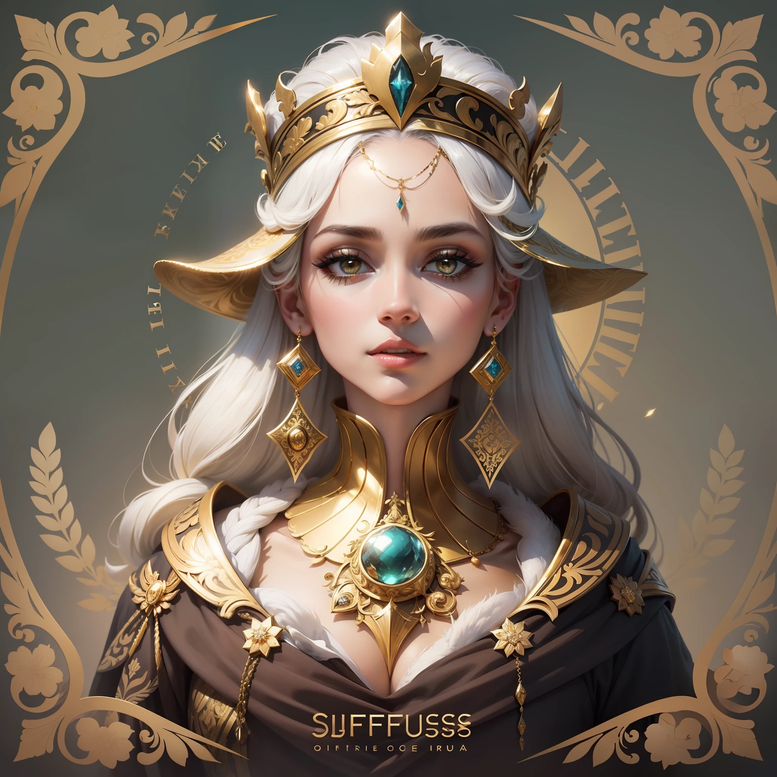 Crie um logotipo com o texto "Opulence and Success" em uma fonte elegante e sofisticada. Use gold and white colors to convey a sense of wealth and luxury.