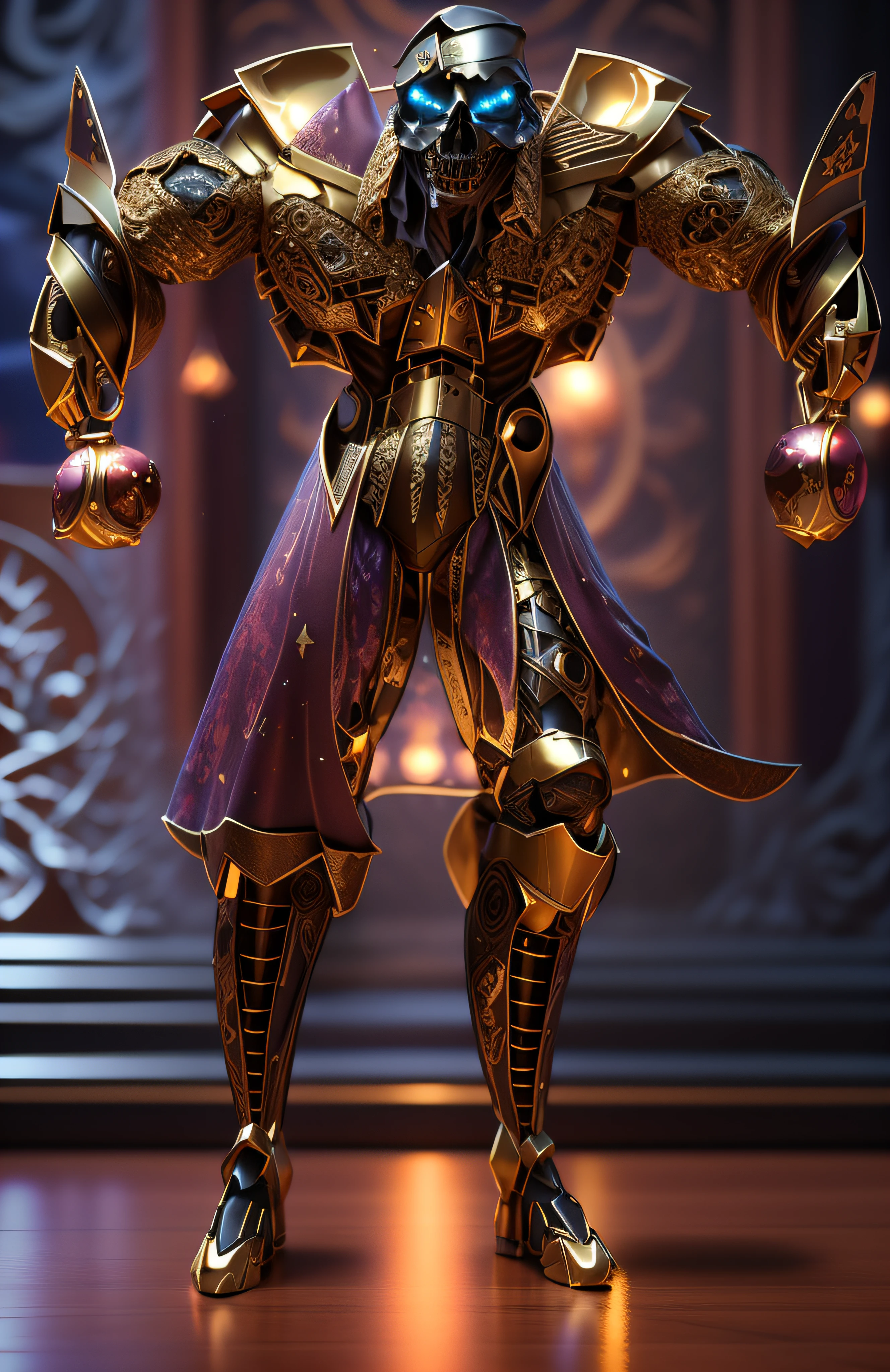 The sinister depiction of a skull-themed pirate, branco luminoso e bege com dourado, pele feita de neon amarelo, 3D-rendering, Hyper-realistic graphics, 3D-rendering, 8k, NVIDIA, RTX 4090 | | | | | | | | | | | | | | | | | |, ray tracing, Bokeh, Galaxy scenery,
