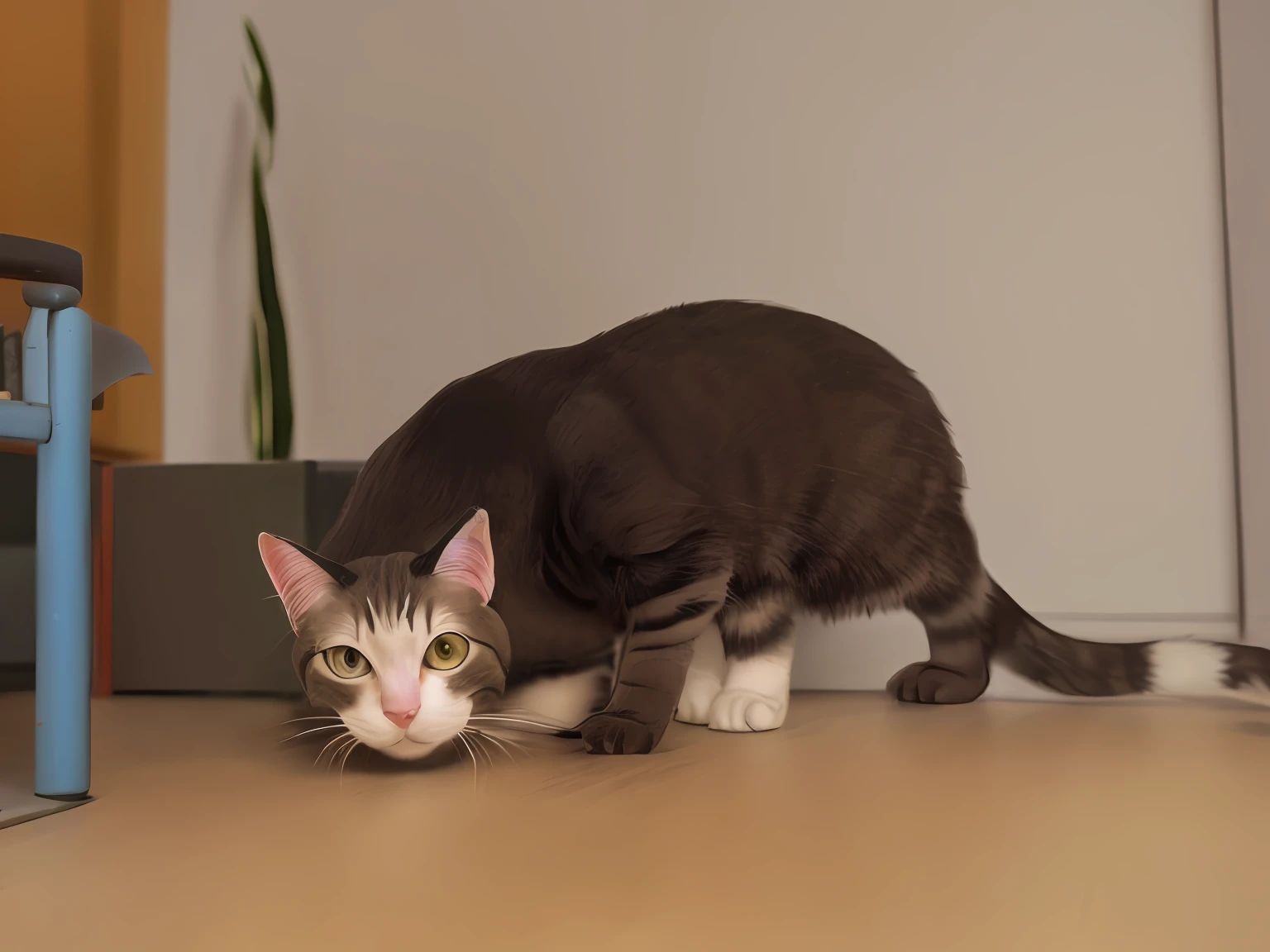 Gato manco e tossindo