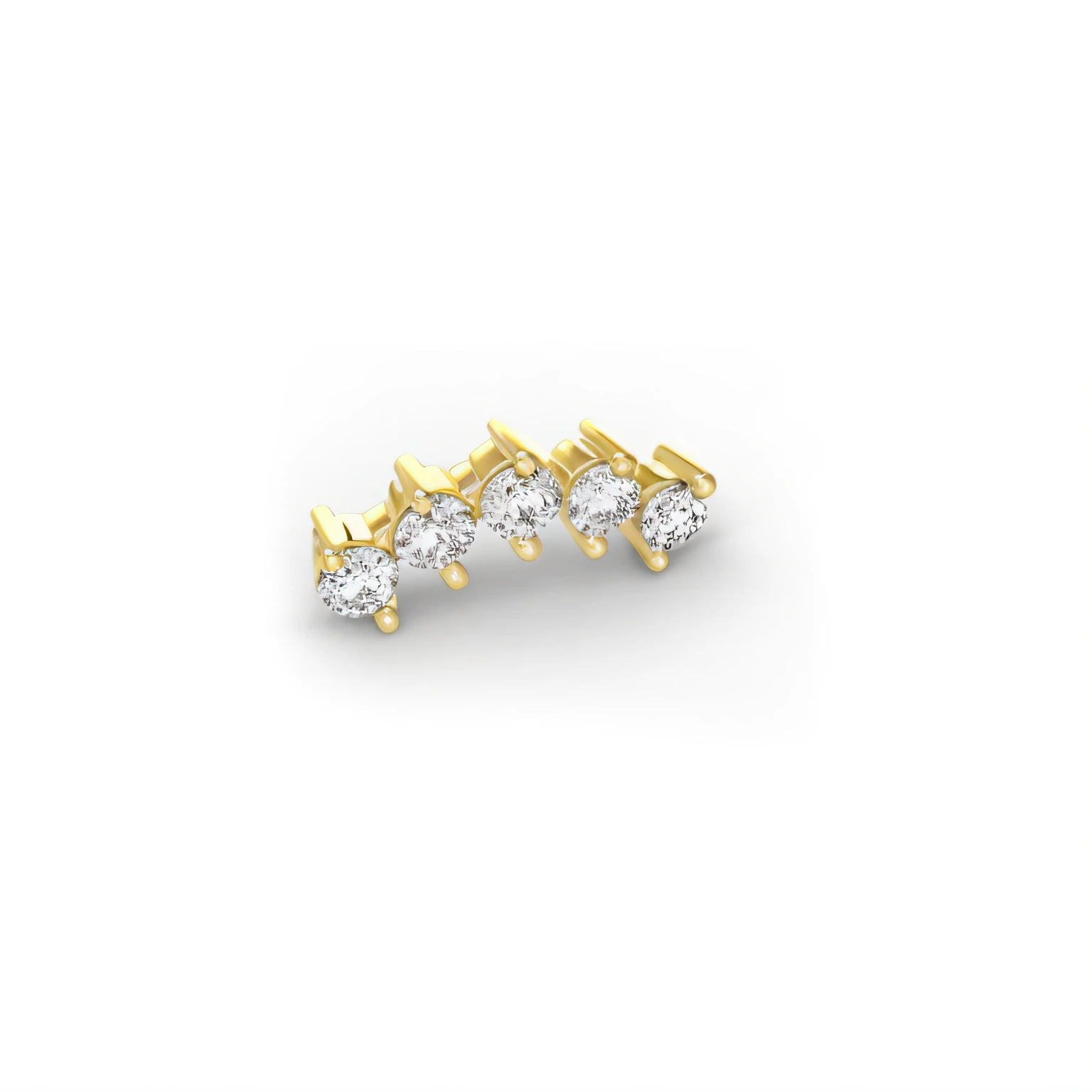 um par de brincos de diamante em um fundo branco, "ouros, pequenos brincos cravejados, Airpods Bling, vista acima, -h 704, - h 7 0 4, 2023 4k, 5 millimeters, full-length view, top angle view, -h 1024, - h 1 0 2 4, next gen
