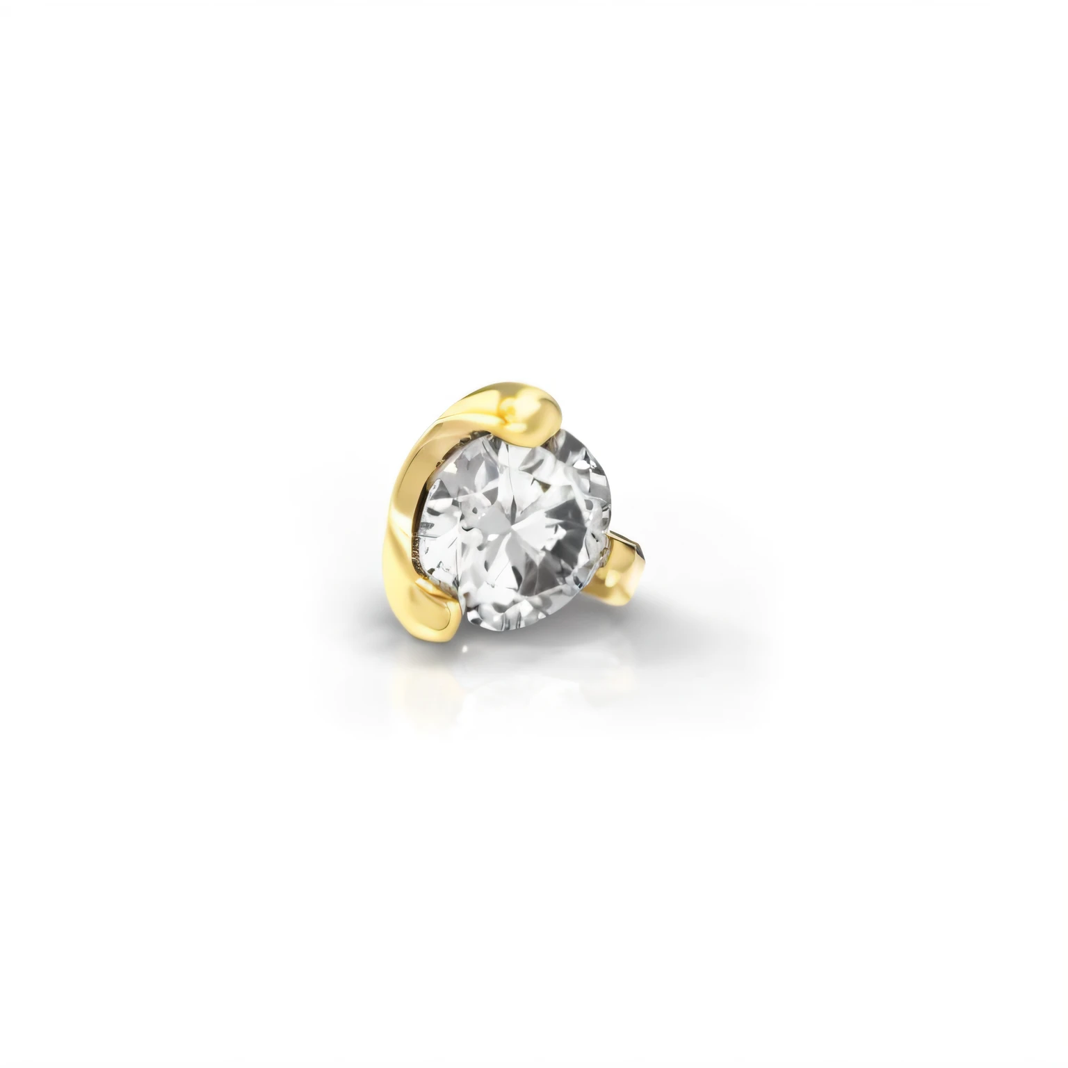 a closeup of a single diamond in a gold ring, "Diamantes, foto detalhada do produto, embutido com pedras preciosas, 9k, 9 mil, three - quarter view, next gen, 2023 4k, 15081959 21121991 01012000 4k, Perfurado, vista acima
