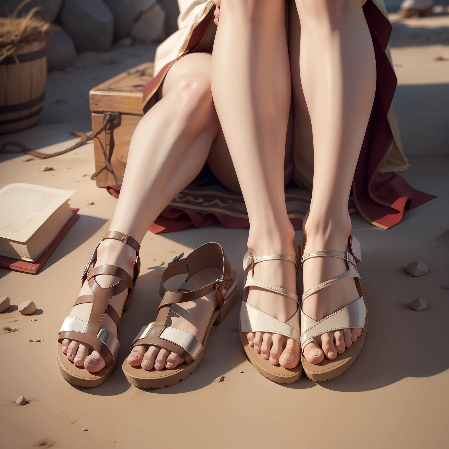 The Feet Shoes with the Same Sandals of Jesus in the New Testament