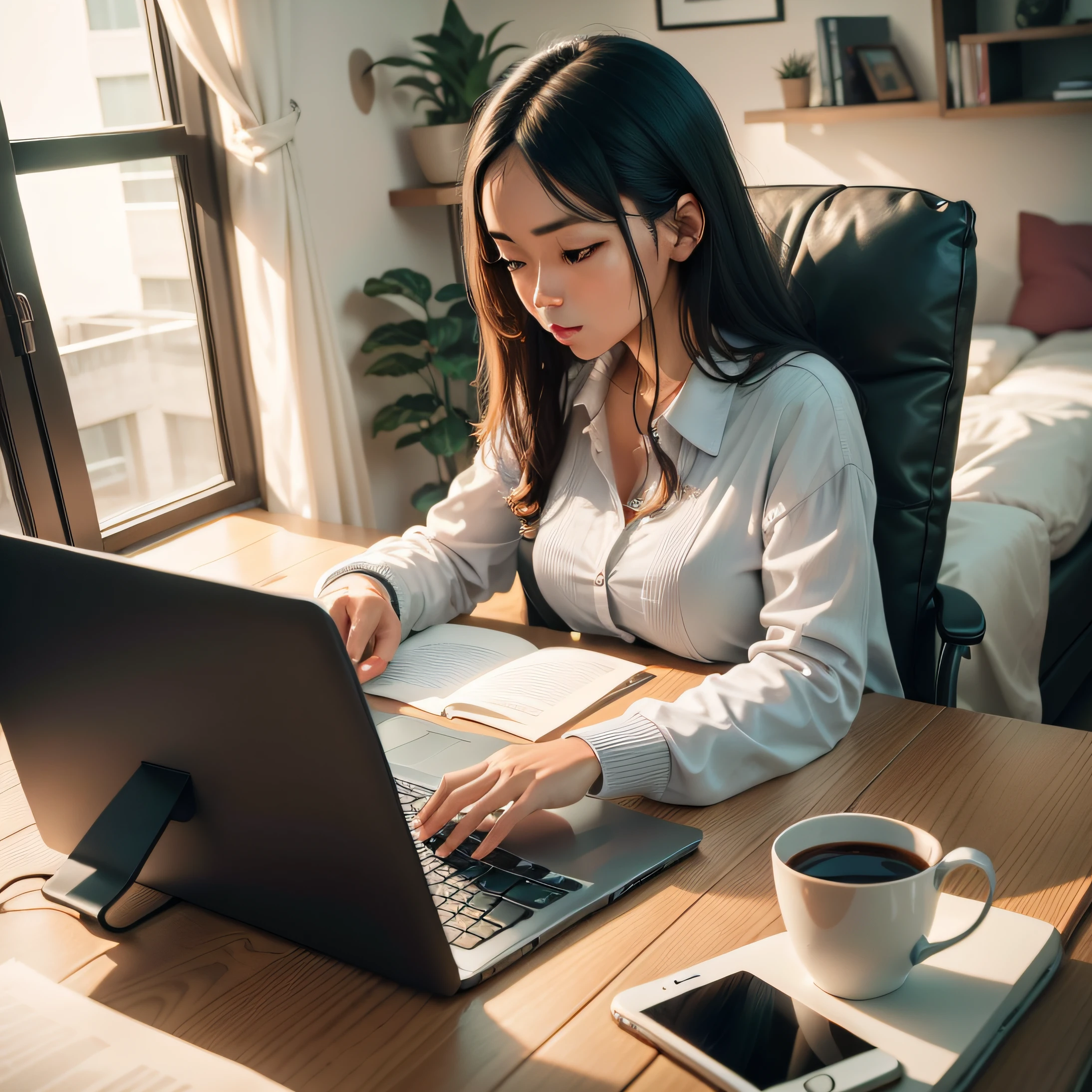 Images of working from home often include scenes of people working from home,For example, using a computer at your desk at home、Laptop or tablet work,Or do a remote meeting from the comfort of your couch, etc