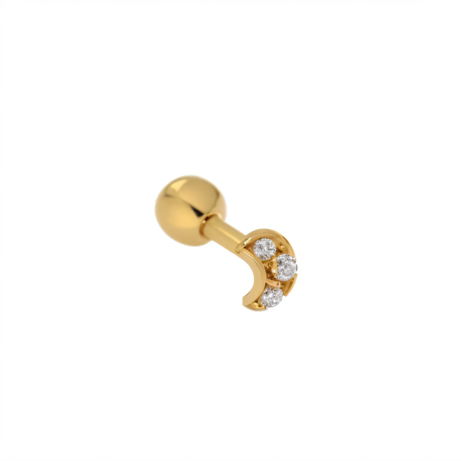 um close up de um penetrante no nariz de ouro com um diamante, brinco de ouro, 9 mil, um brinco, 9k, e 2 k, y2k, pequenos brincos cravejados, penetrante, umbigo, 8 kKHD, Esposa, Resinas, imagem de listagem, Multiple views, decoration, flor, Denning, 3D 16K, 24k, micro detalhado