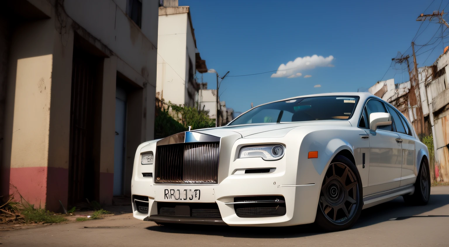 favela, dump+++++, periferia, decair. urban decay.scenecy,Rolls-Royce-Phantom