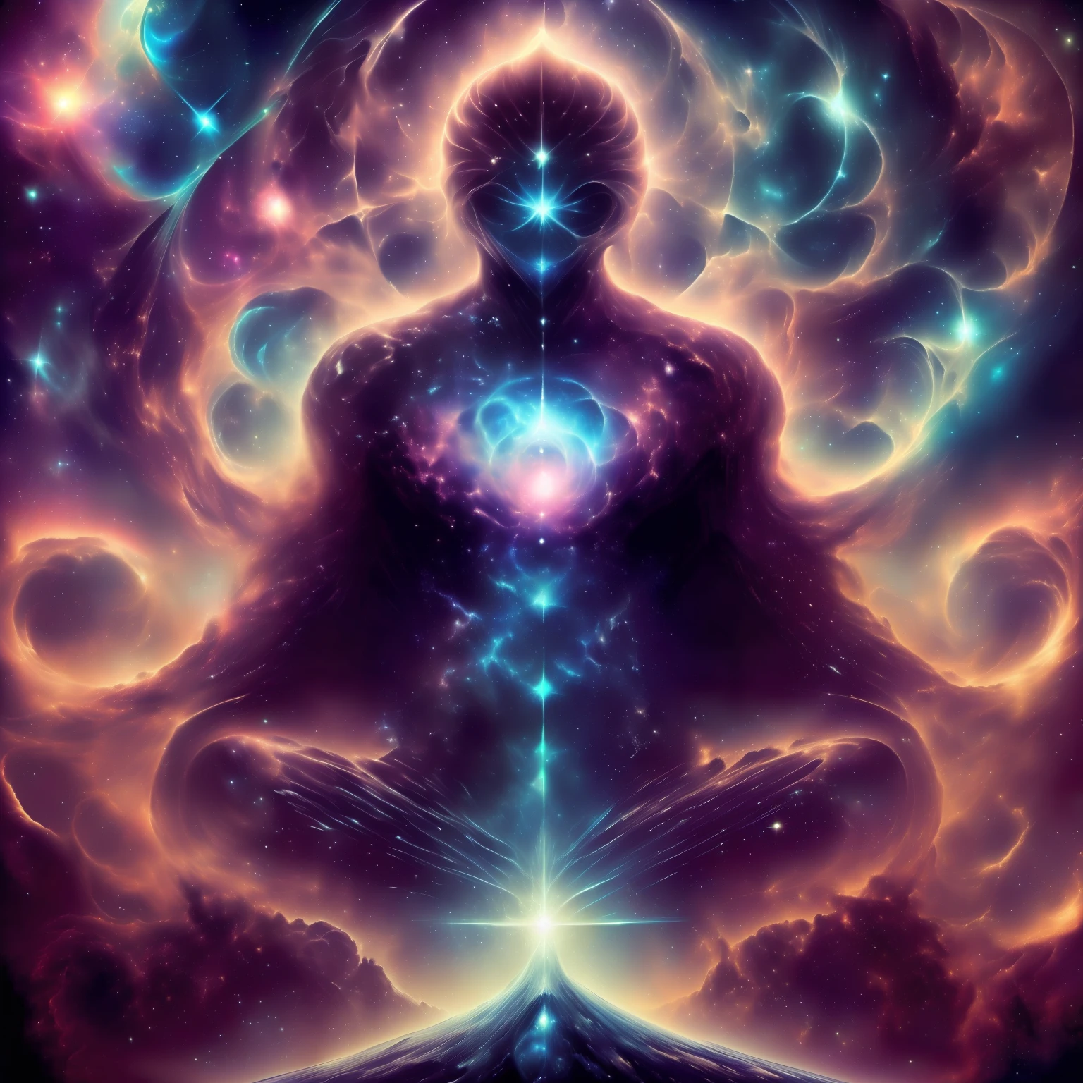 Deus criador do universo corpo astral, chaotic atmosphere meditation