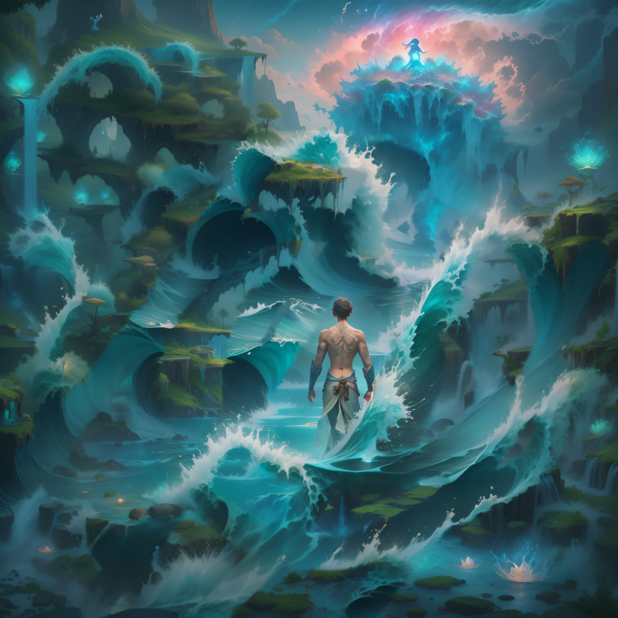 "rippling water waves"