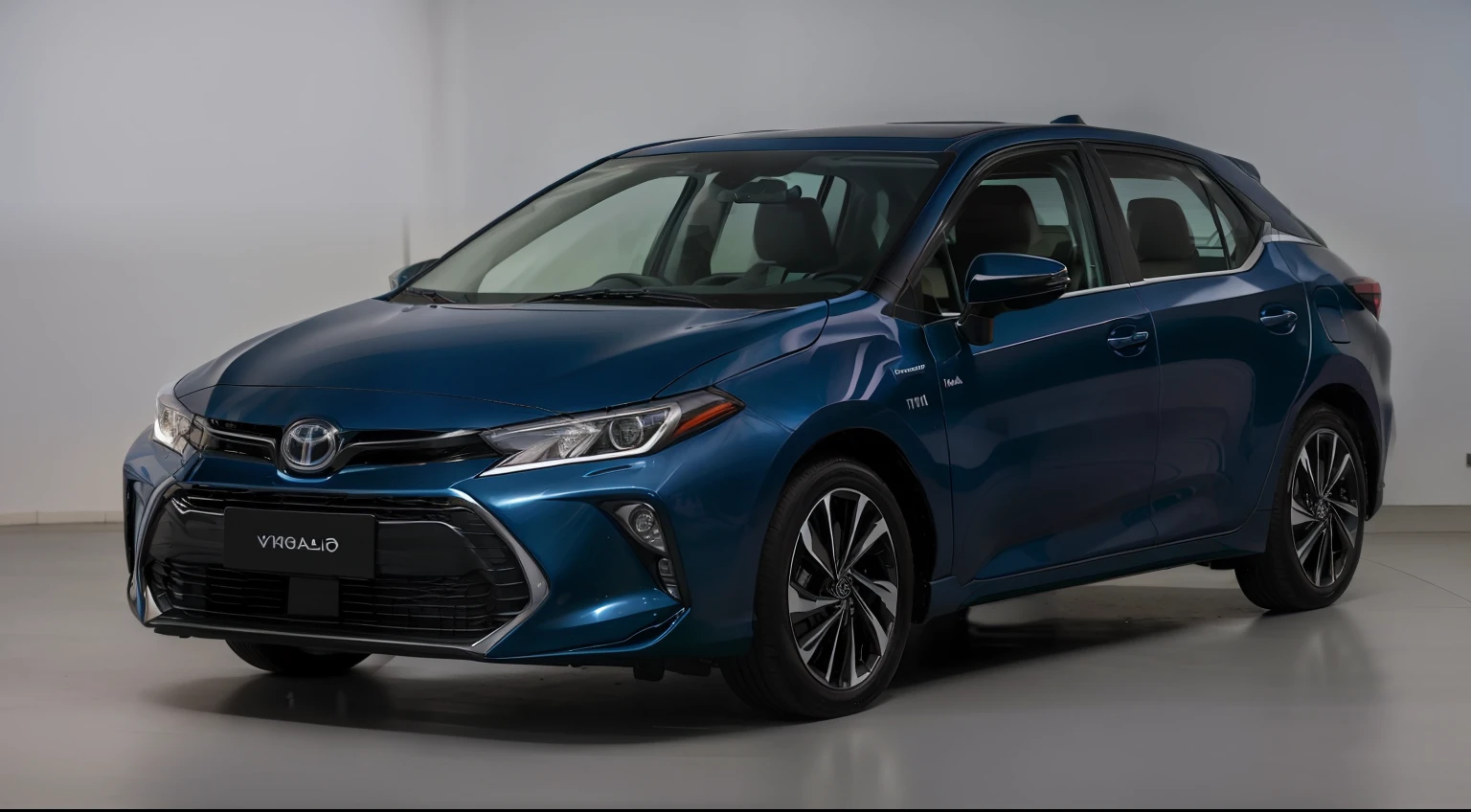 The Toyota Corolla hybrid is a compact hatch with a sleek design, imagem de alta qualidade, Foto de perfil frontal, cinematic front shot, vista completa de um carro, hydrogen fuel cell vehicle, 2 0 2 3, new vehicle, 2023, 3/4 vista frontal, foto de 2022, perfil frontal, Hibrido, 🤬 🤮 💕 🎀