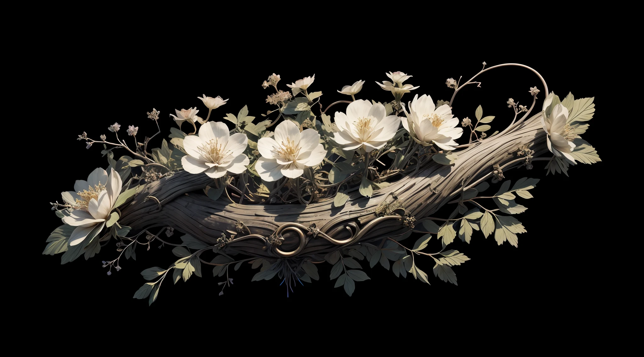 （tmasterpiece）， （best qualtiy：1.4）， absurderes， [：intricately details：0.2]， {Vine made of magic}, blossoms， Strong focus，Mysterious symbol， sparkling motes, insane detailed，k hd，concept-art，number art，with dynamism，