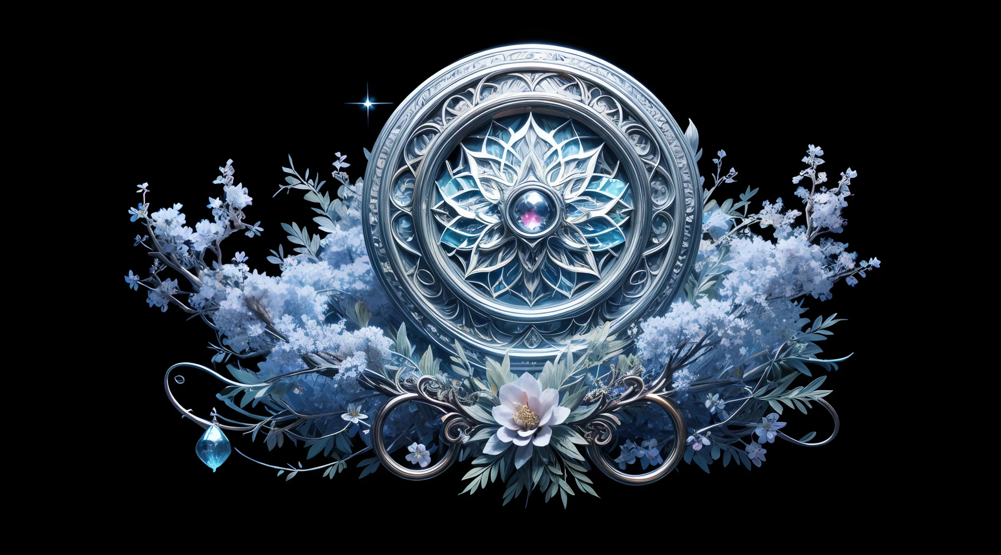 （tmasterpiece）， （best qualtiy：1.4）， absurderes， [：intricately details：0.2]， {Vine made of magic}, blossoms， Strong focus，Mysterious symbol， sparkling motes, insane detailed，k hd，concept-art，number art，with dynamism，