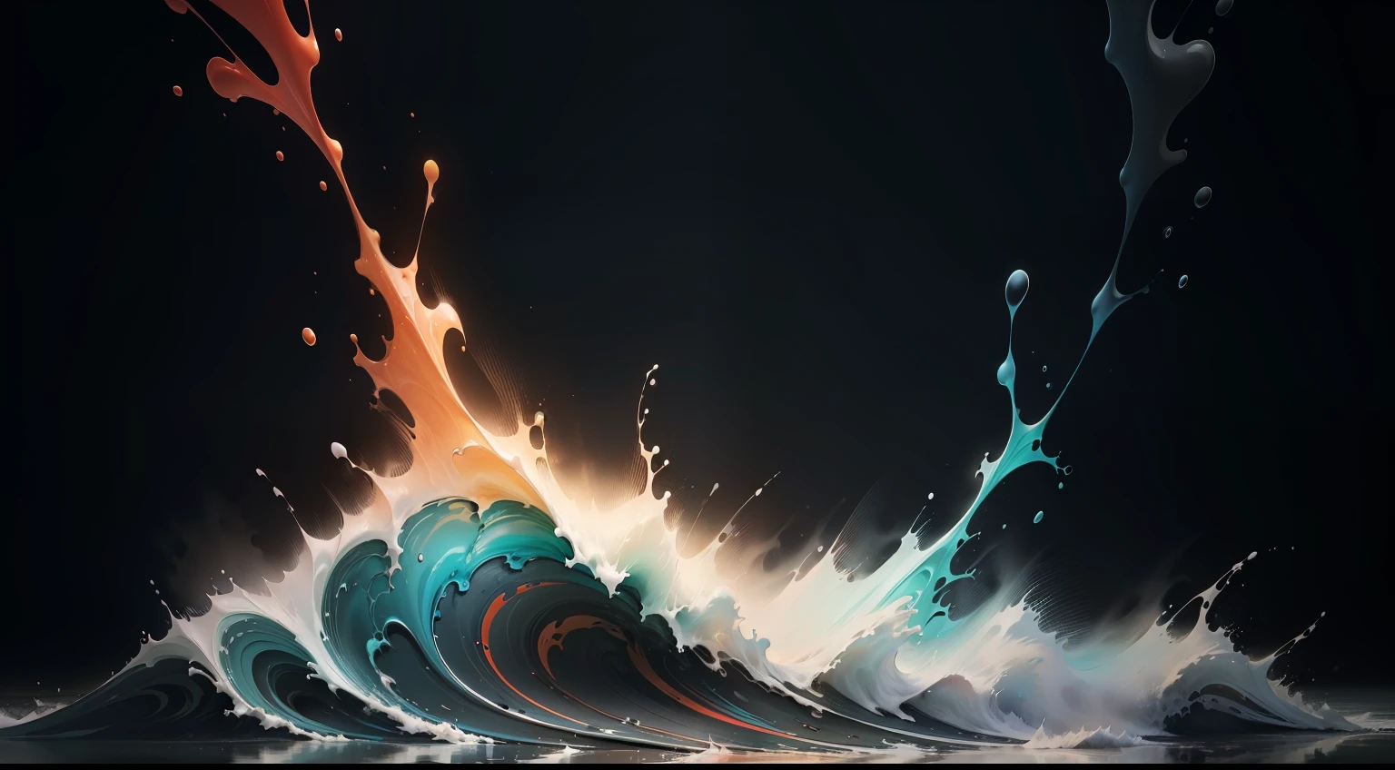 a close up of oil colored waves with a black background, color hd image, cool background, hd wallpaper, color splashes, color image, 4k wallpaper, 4k wallpaper, nice colors, background art, colorful high contrast hd, art wallpaper, amazing colorful background, splashes of color, full colors hd, colorful paint explosion