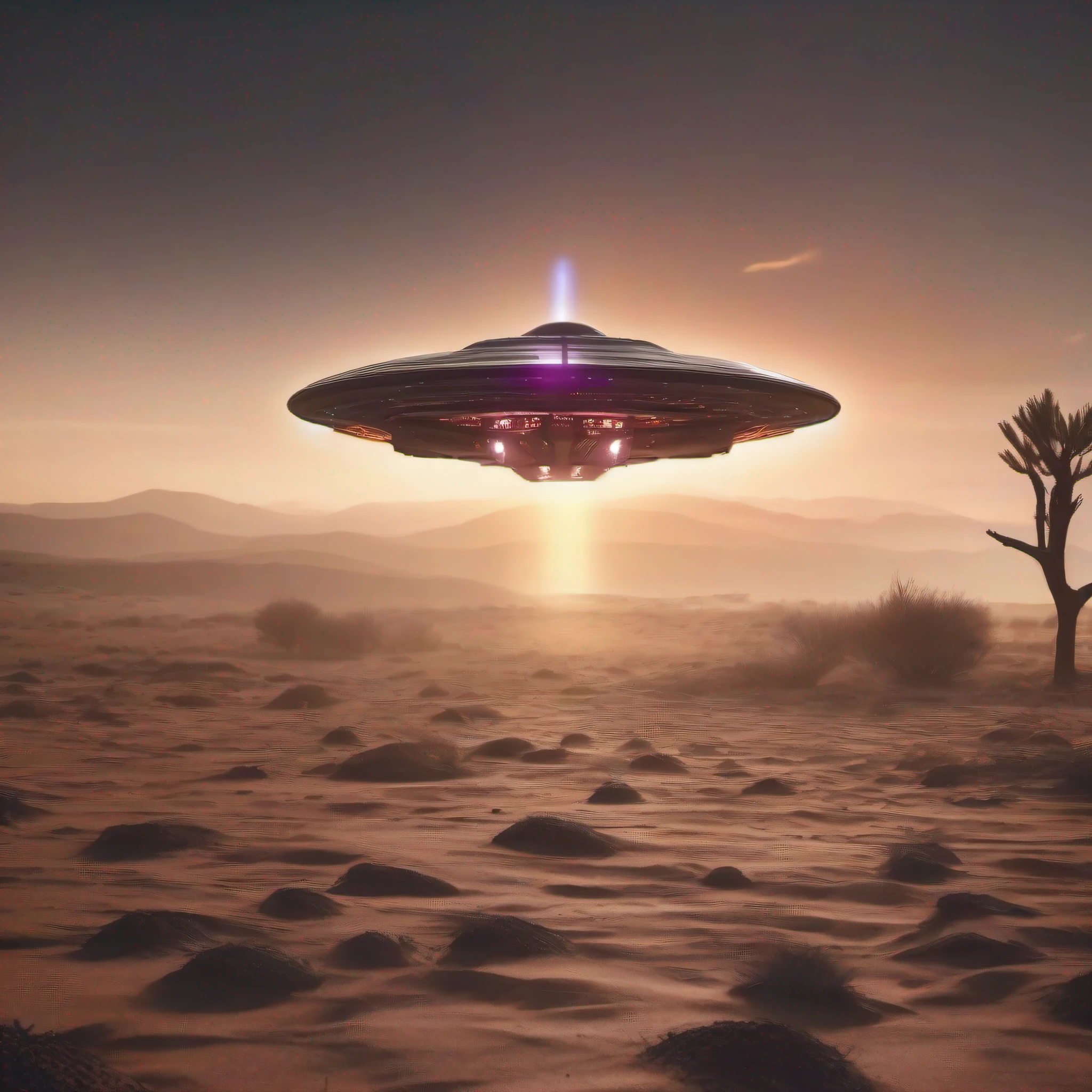 disco voador super detalhado, nave espacial sobrevoando um deserto com pessoas ao fundo, alien abduction, Rapto de OVNIs, aliens invading earth, ufo aliens, populated with aliens and people, ufo attack, Pouso de OVNIs, ufologia, Alien invasion, OVNI com lasers, of a ufo propulsion system, extraterrestre, ufo lighting, alien spaceship, depicted as a scifi scene, mechanical marvel, robotic presence, (steel metal, Foco claro , Uplighting , cores vibrantes, obra-prima, 8k, a remarkable feat of engineering. (((obra-prima))), ((melhor qualidade)), realista, 8k, ultra detalhado, realista, scenecy, ConceptArt, foto colorida RAW altamente detalhada, side angle, (reflexo da lente: 0,7), particle effects, ray tracing, cinematic lighthing, profundidade de campo rasa, fotografado em um Sony Alpha 1, lente grande angular de 50 mm, foco nítido, cinematic movie still, dinamic pose., --auto