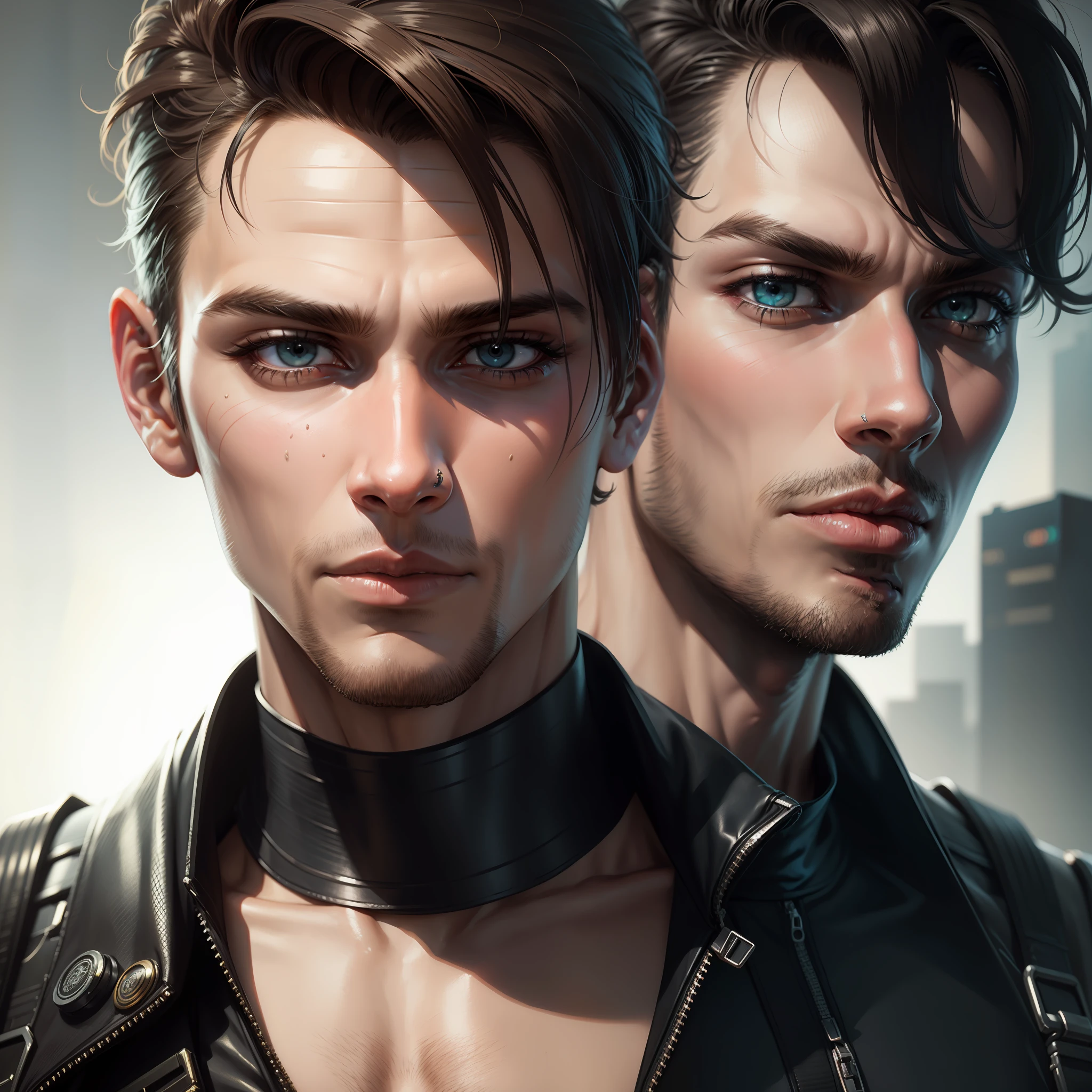 Change background cyberpunk handsome               boy, realistic face, 8k, ultra realstic