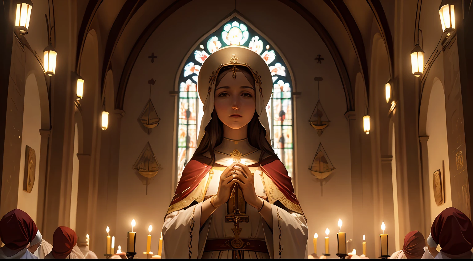 santa maria madalena iluminada, mother of Jesus Christ, imagem de alta qualidade --auto