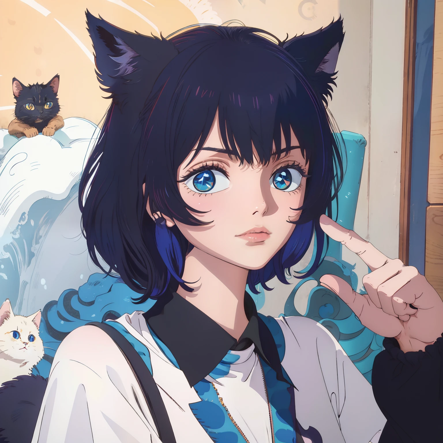 There are cats